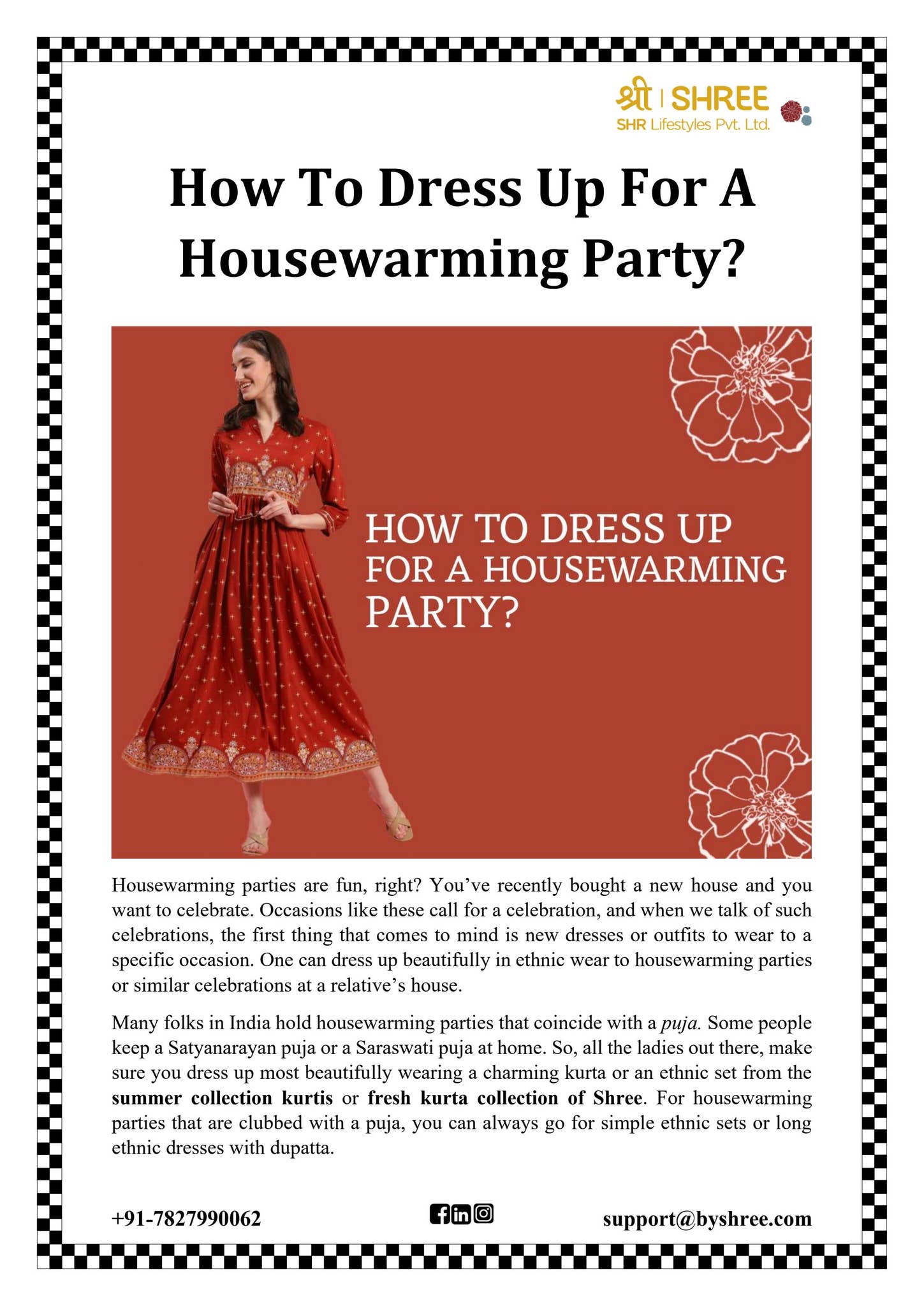 how to dress up for indian housewarming party How To Dress Up For A Housewarming Party? by ShreeisSpecial