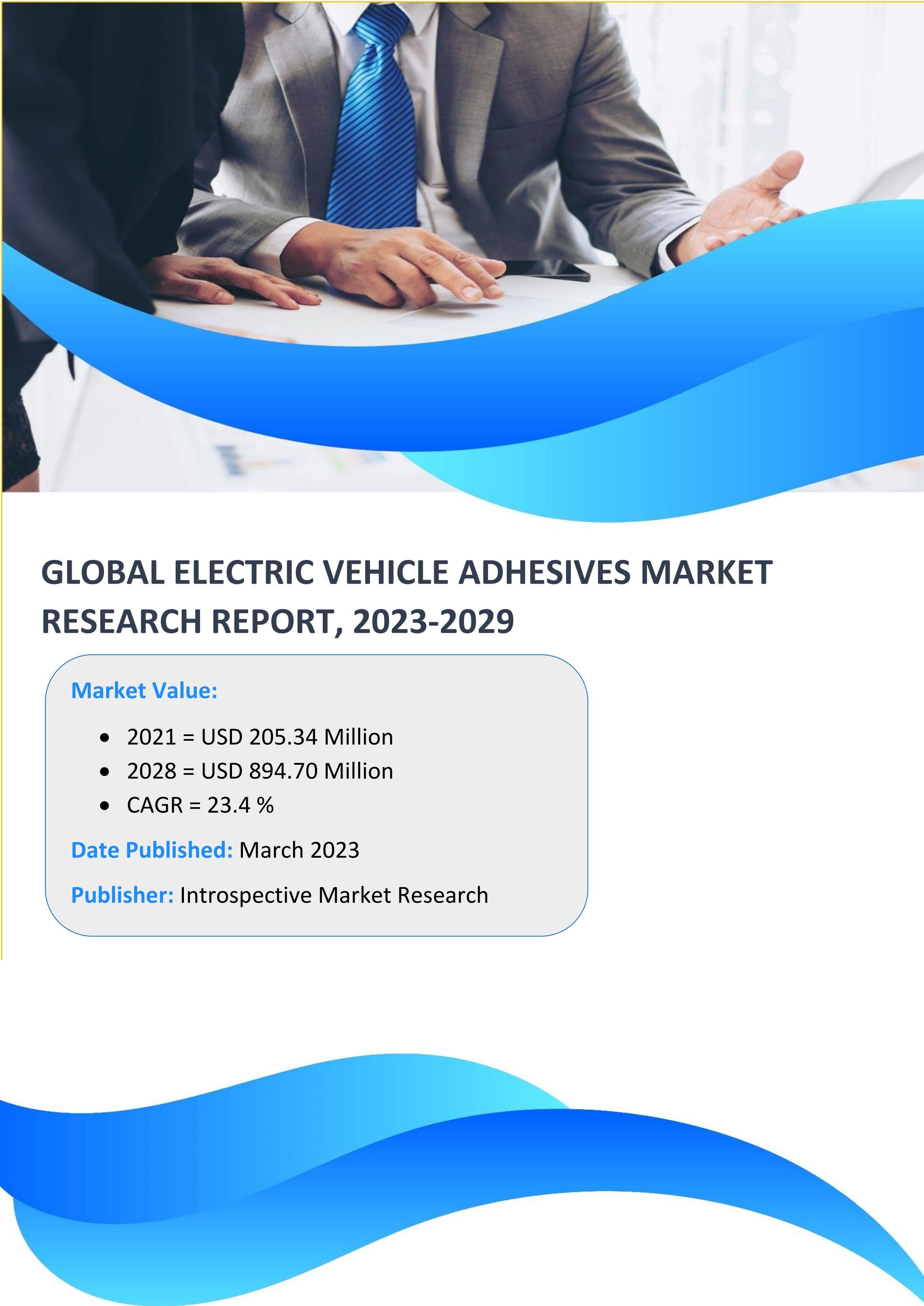 Electric Vehicle Adhesives Market Global Industry Trends, Share, Size