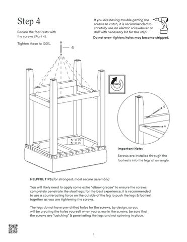 nathanjameshome 家具目录 · Hylie Bar 凳 Instruction Sheet 第 6 页