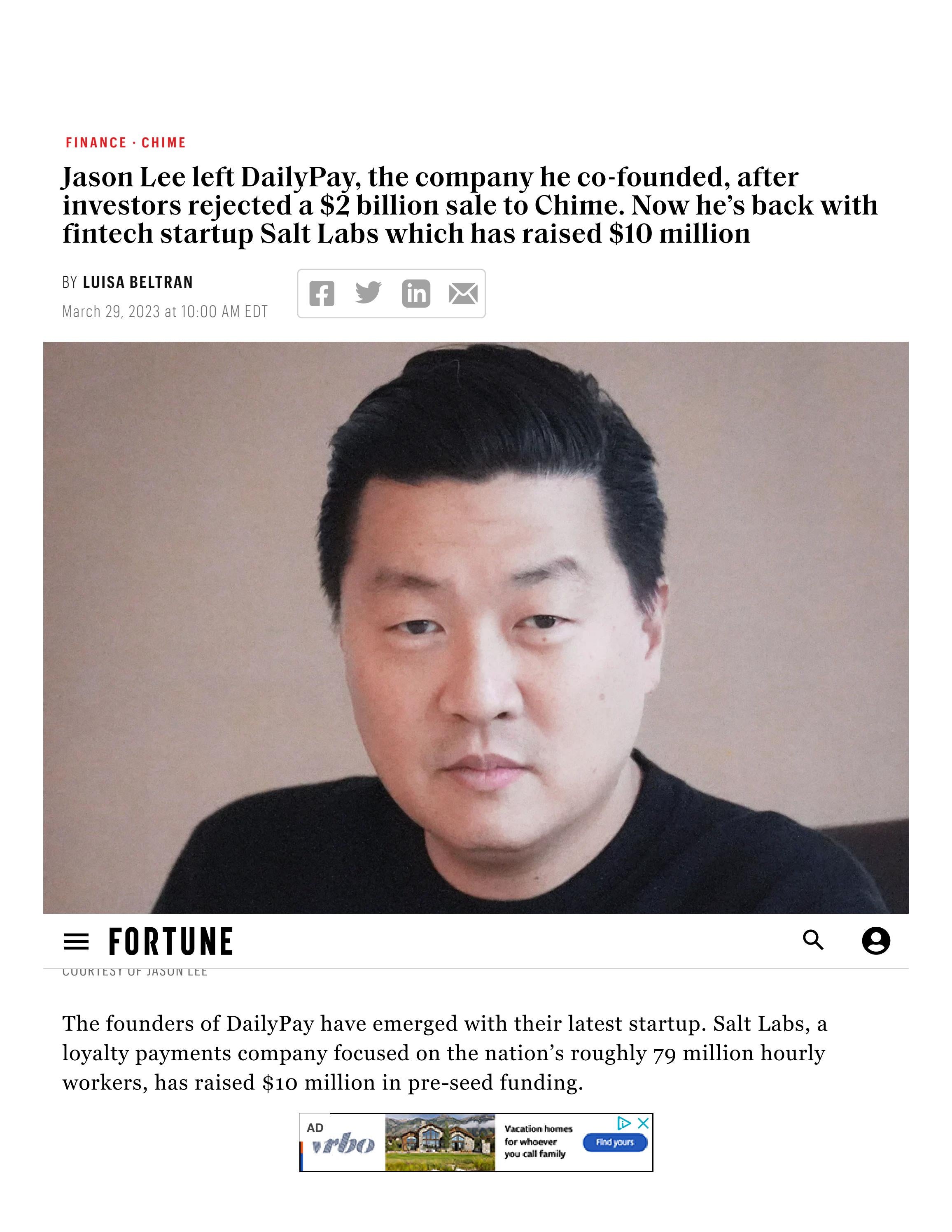 Salt Labs, Founded to Eradicate the Wealth Gap Disparity for Frontline