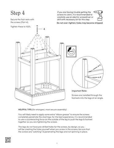 nathanjameshome 家具目录 · Hylie Bar 凳 Instruction Sheet 第 6 页