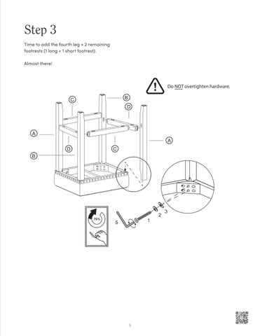 nathanjameshome 家具目录 · Hylie Bar 凳 29" Instruction Sheet 第 5 页