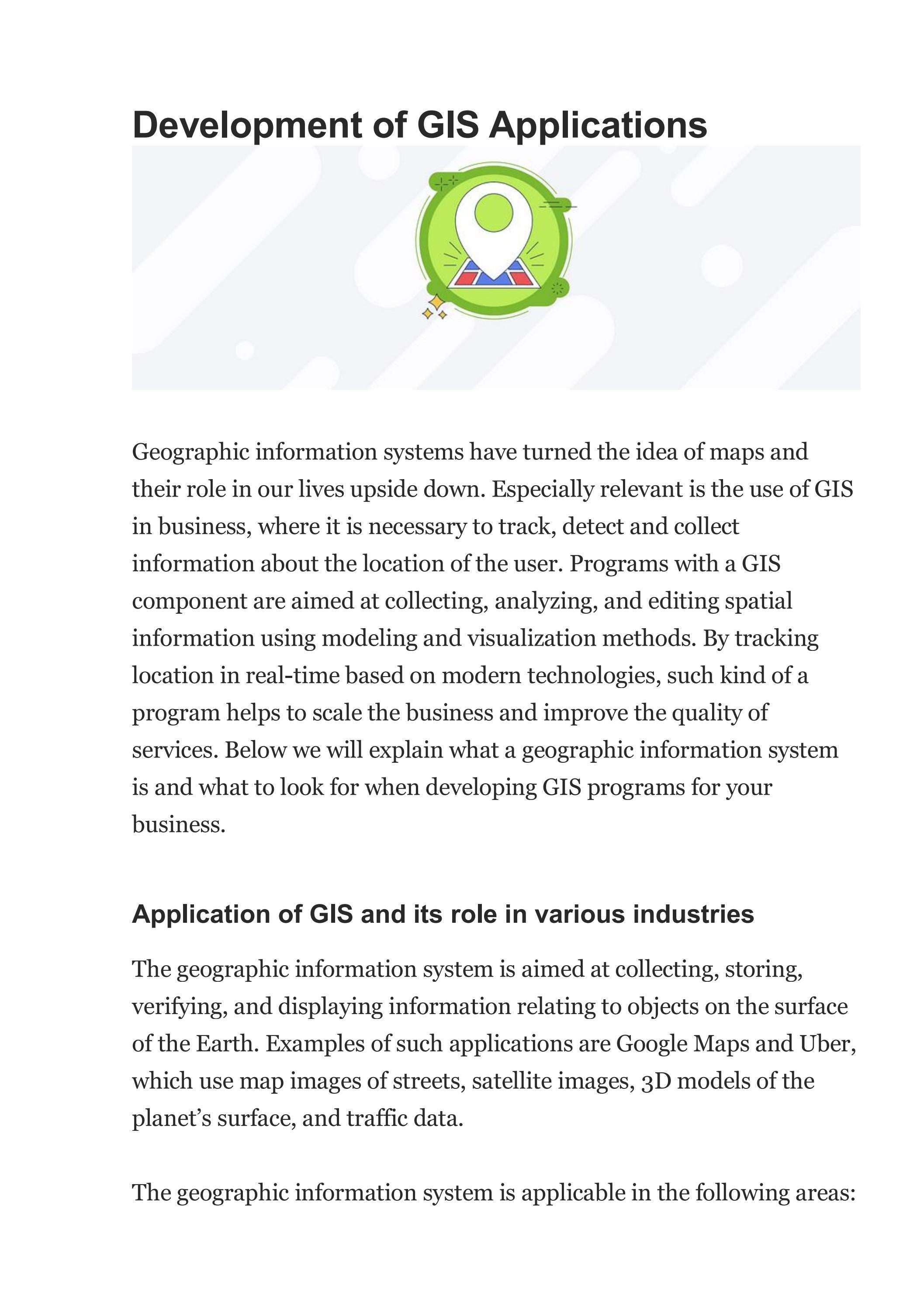 GIS Application Development by sdh_global - Issuu