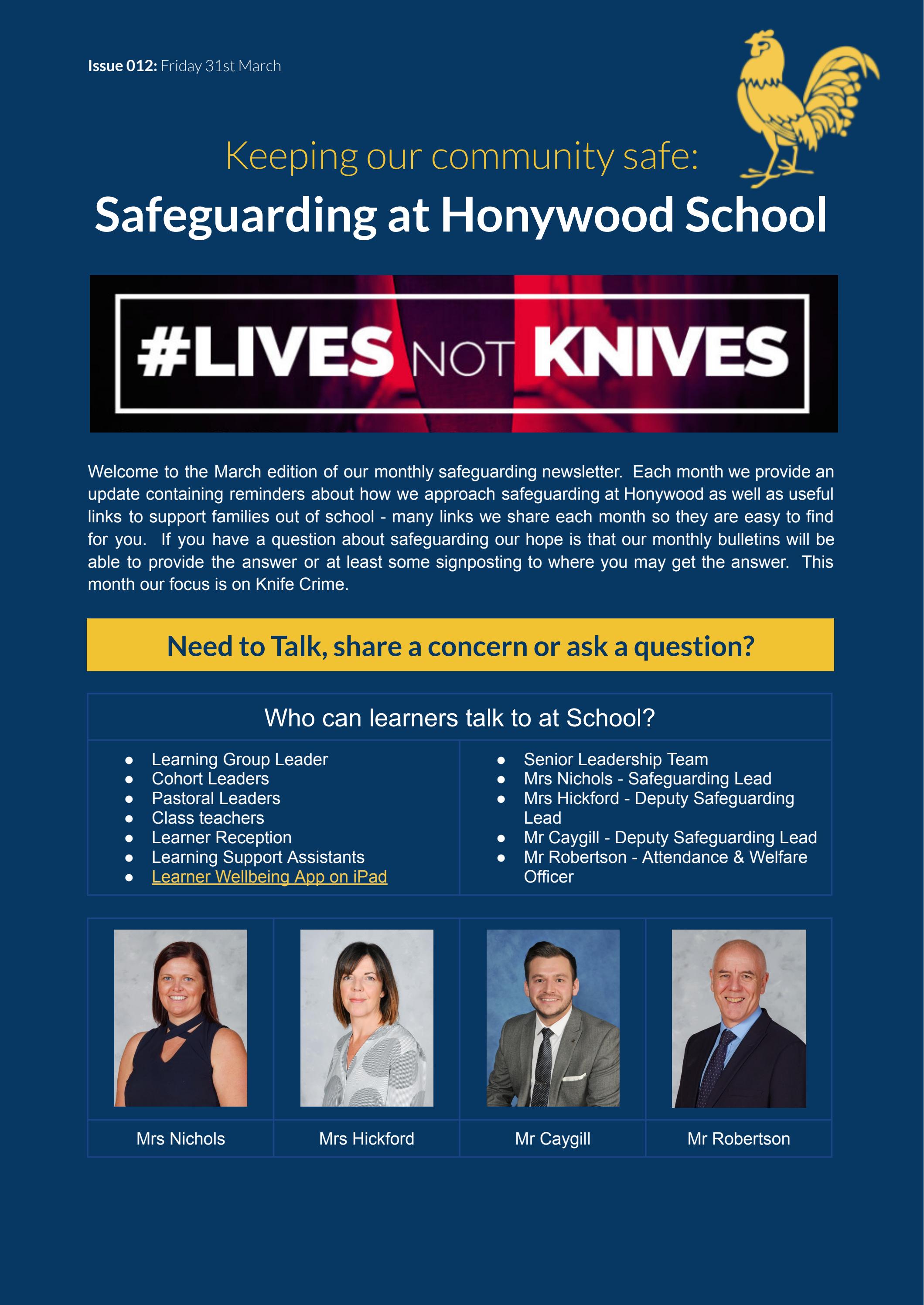 Safeguarding Newsletter March 2023 by Honywood School Issuu