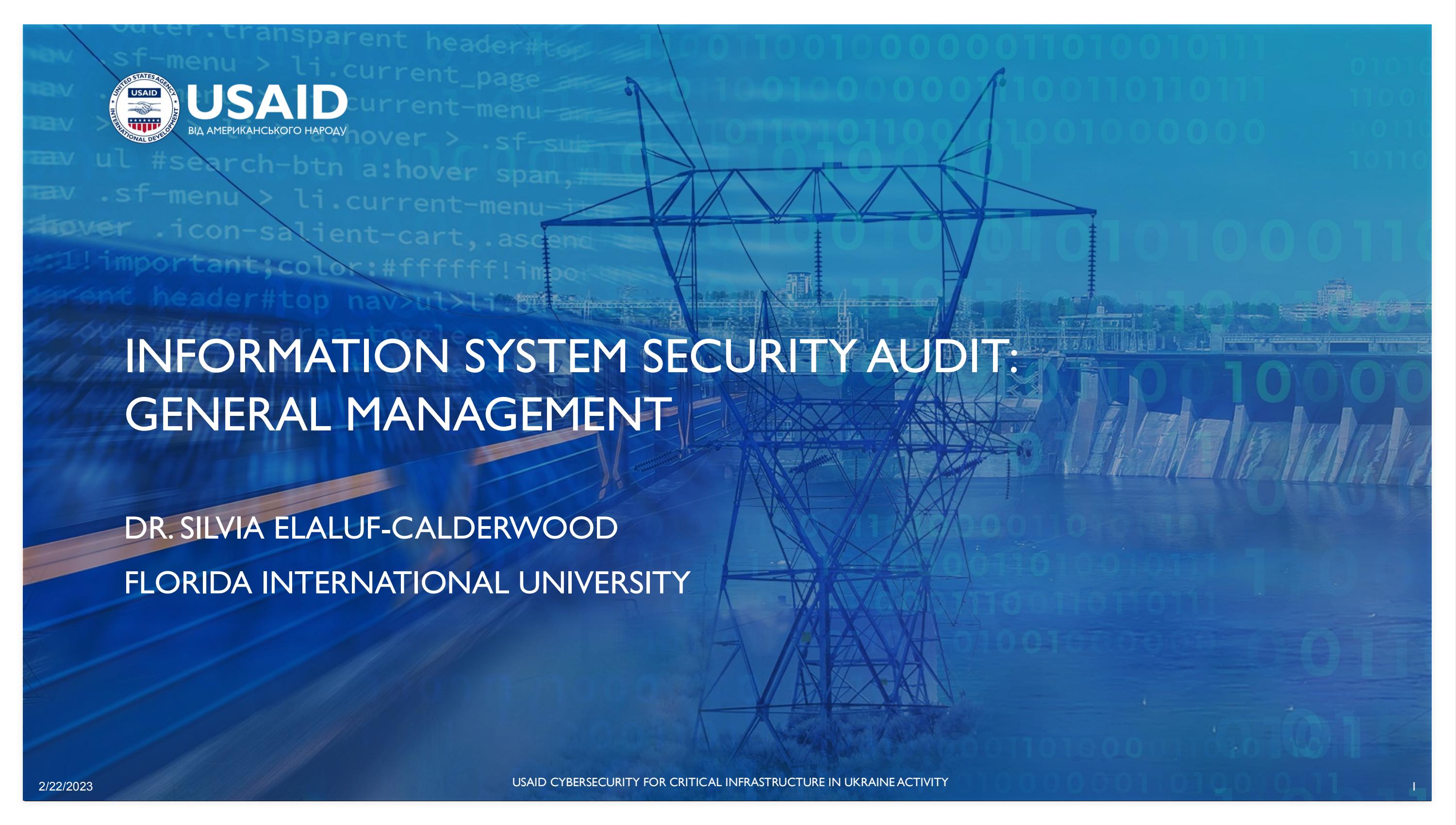 INFORMATION SYSTEM SECURITY AUDIT by USAID Cybersecurity Activity Issuu