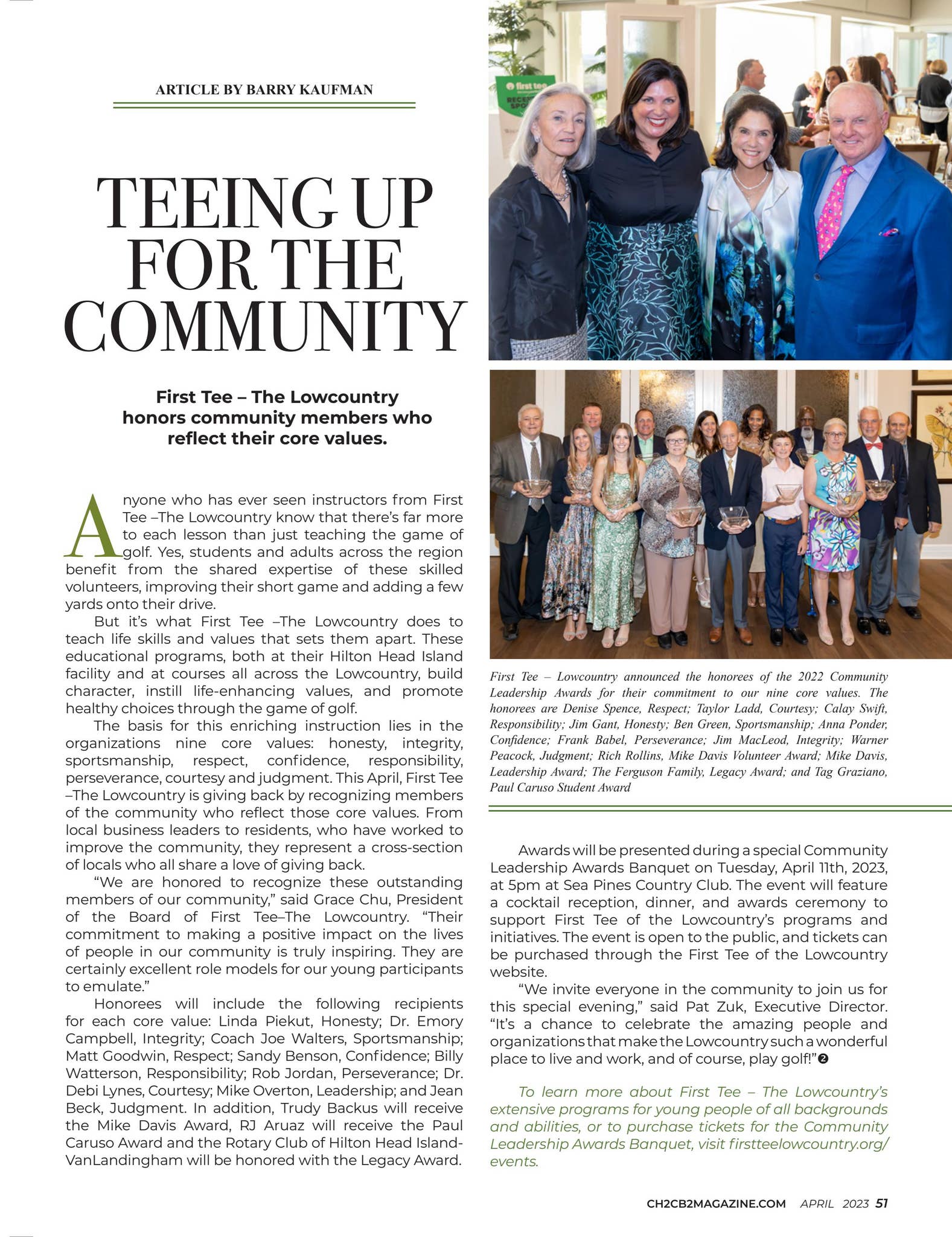 CH2 Magazine: April 2023 by CH2/ CB2 : Celebrate Hilton Head ...