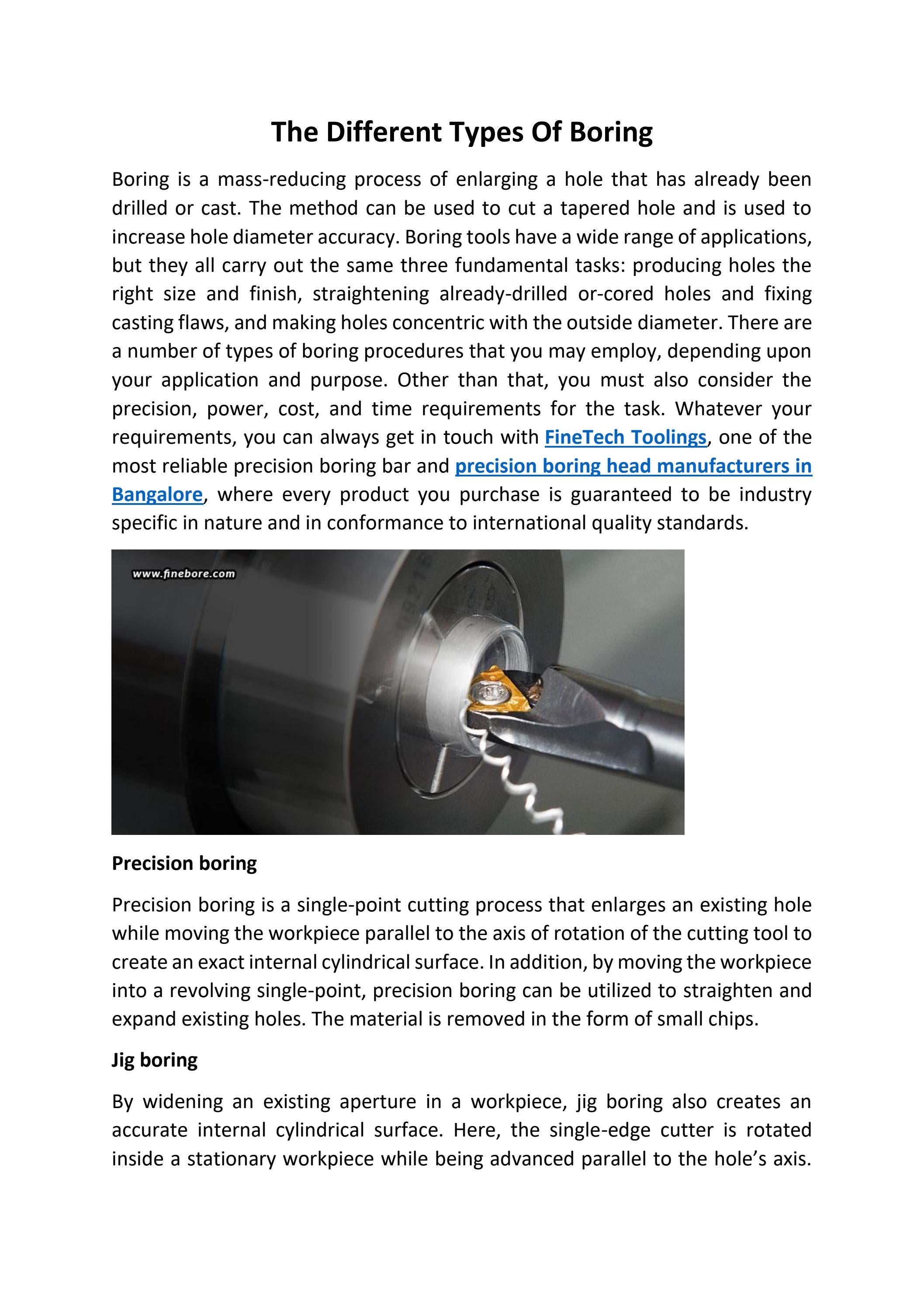 The Different Types Of Boring by Issuu