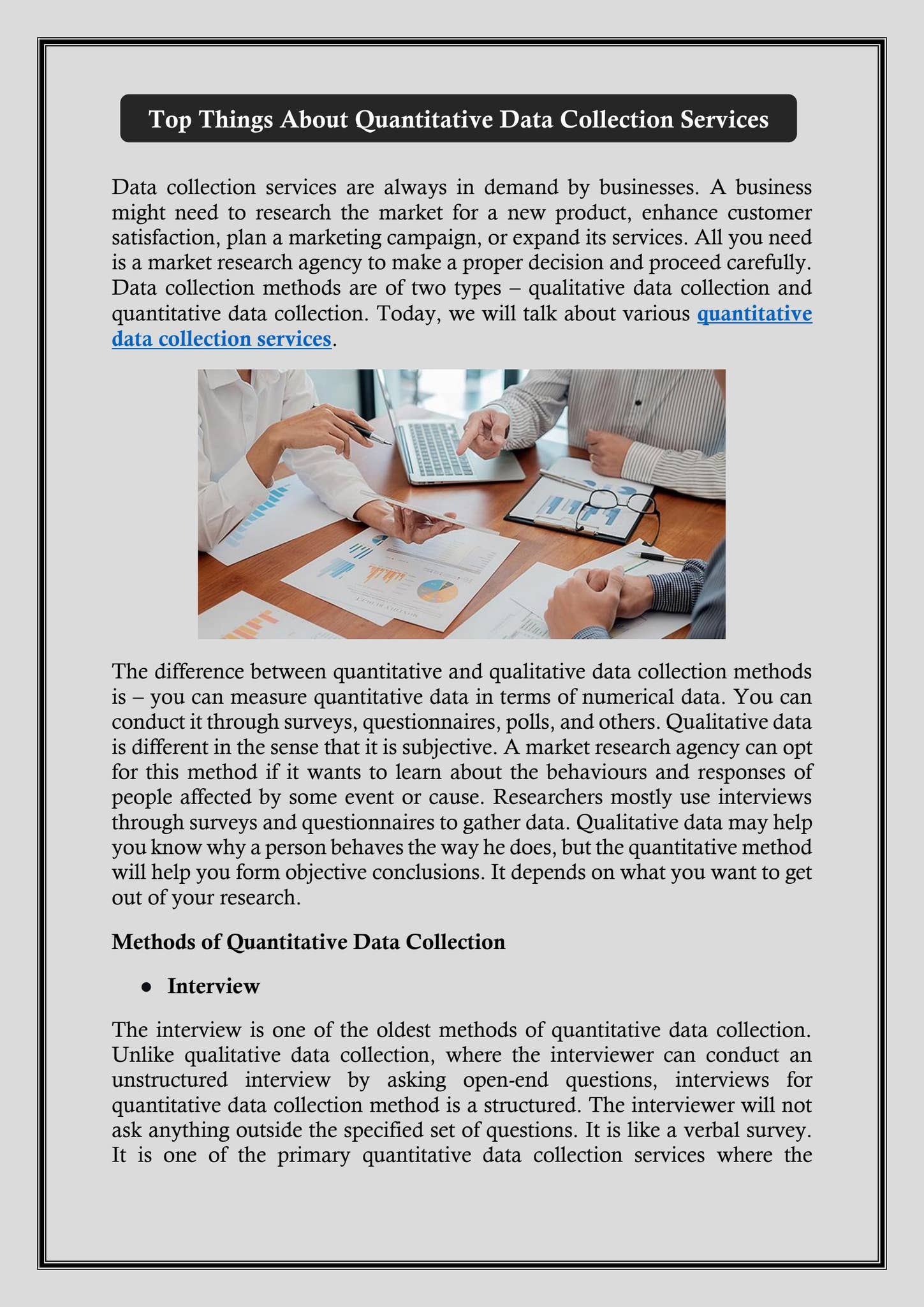 Top Things About Quantitative Data Collection Services by Sample ...