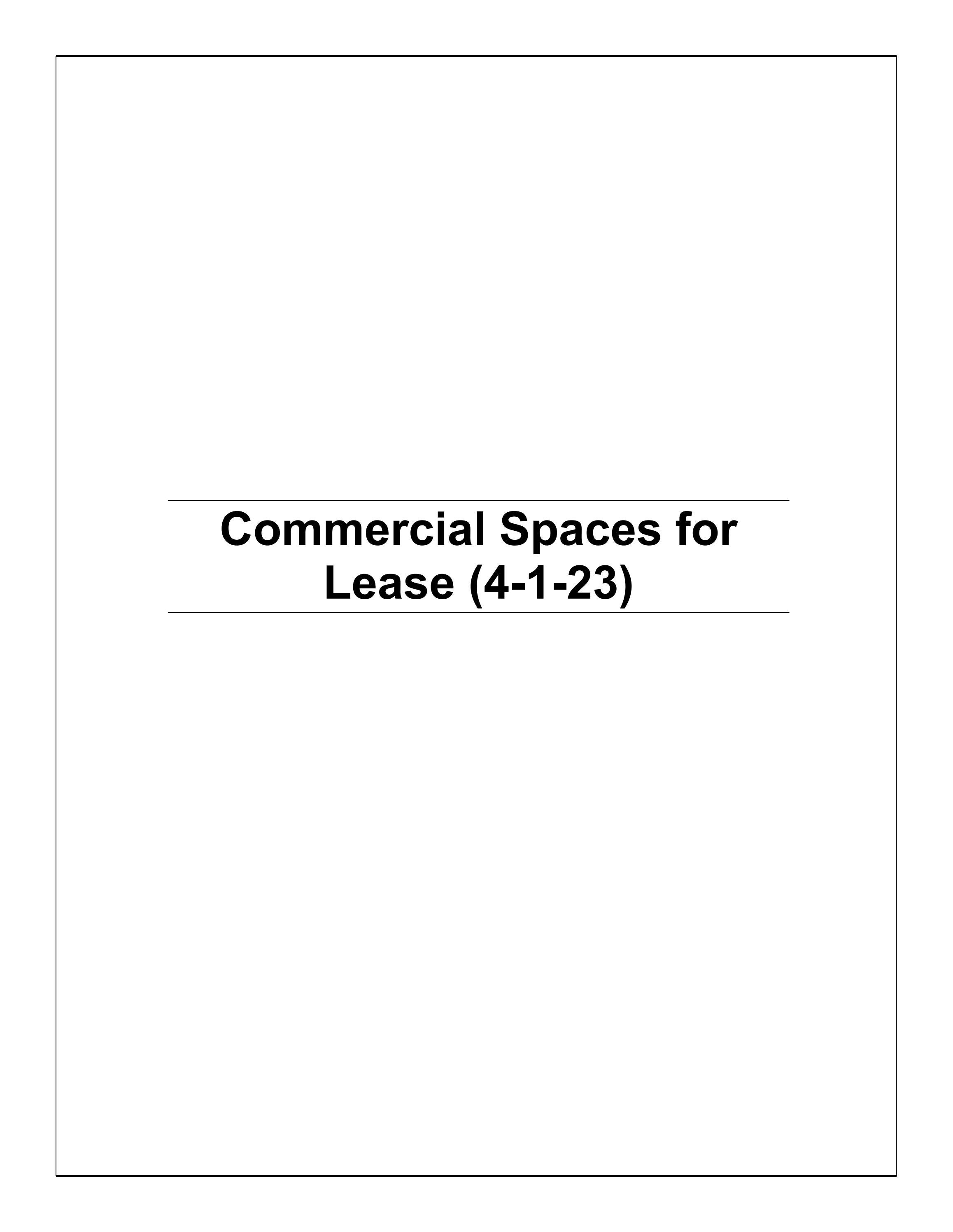Commercial Spaces for Lease April 2023 by City of Miramar Issuu
