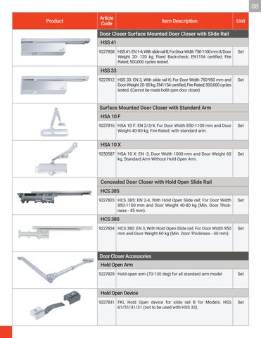 Hettich Door Hardware 第 10 页