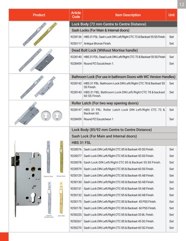 Hettich Door Hardware 第 14 页