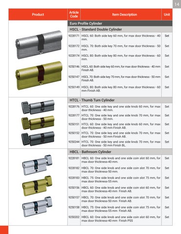 Hettich Door Hardware 第 16 页
