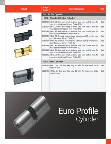 Hettich Door Hardware 第 17 页