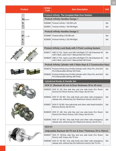 Hettich Door Hardware 第 20 页