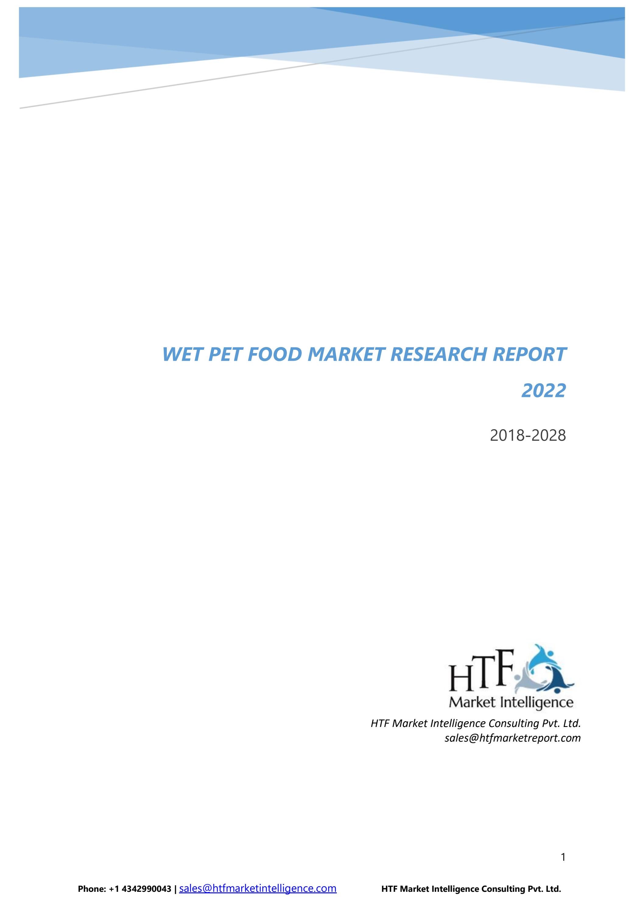 Wet Pet Food Market by htfintellegence Issuu