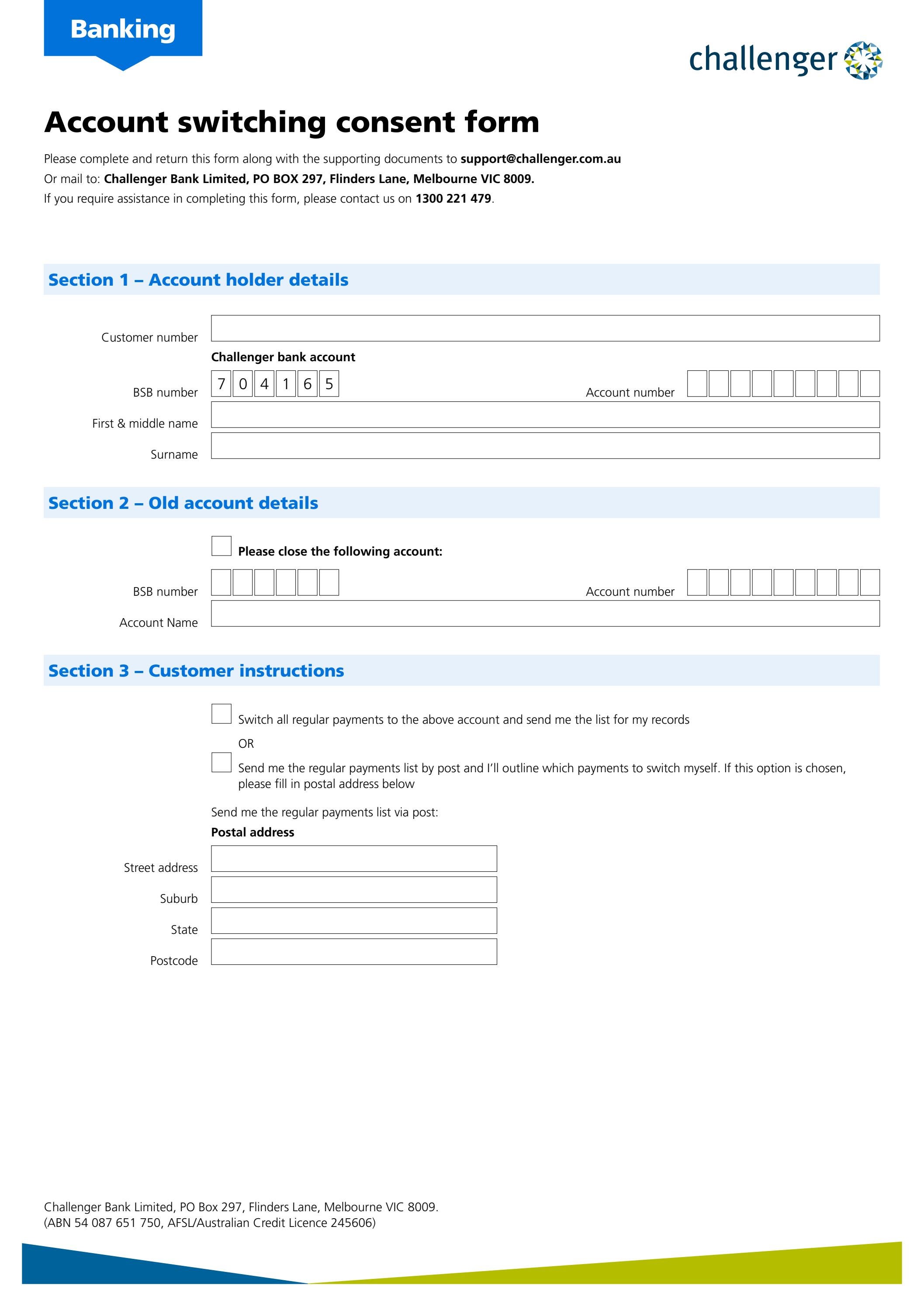 Account switching consent form by MyLife MyFinance Issuu