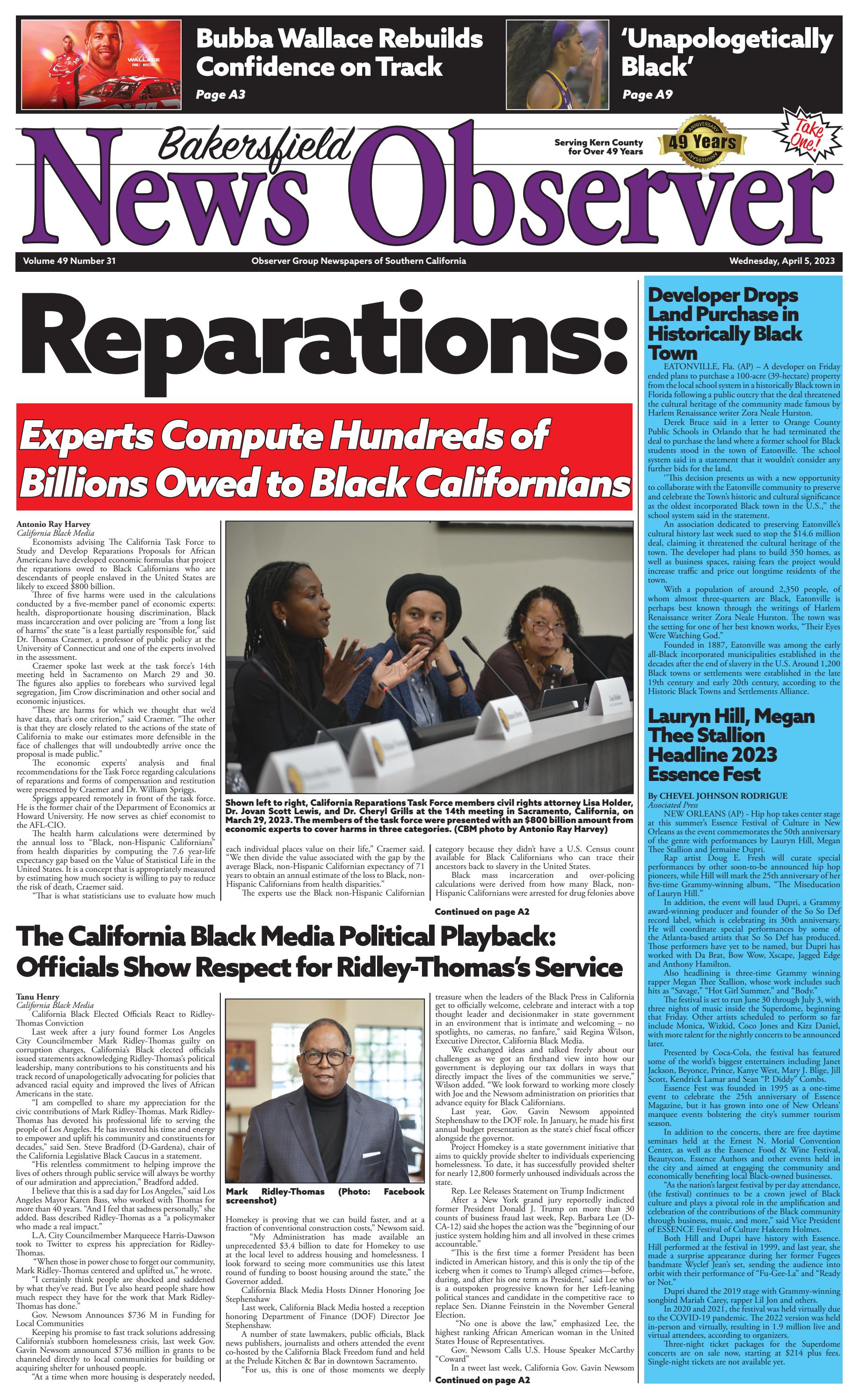 Bakersfield News Observer 4.5.23 by Observer Group Newspapers of