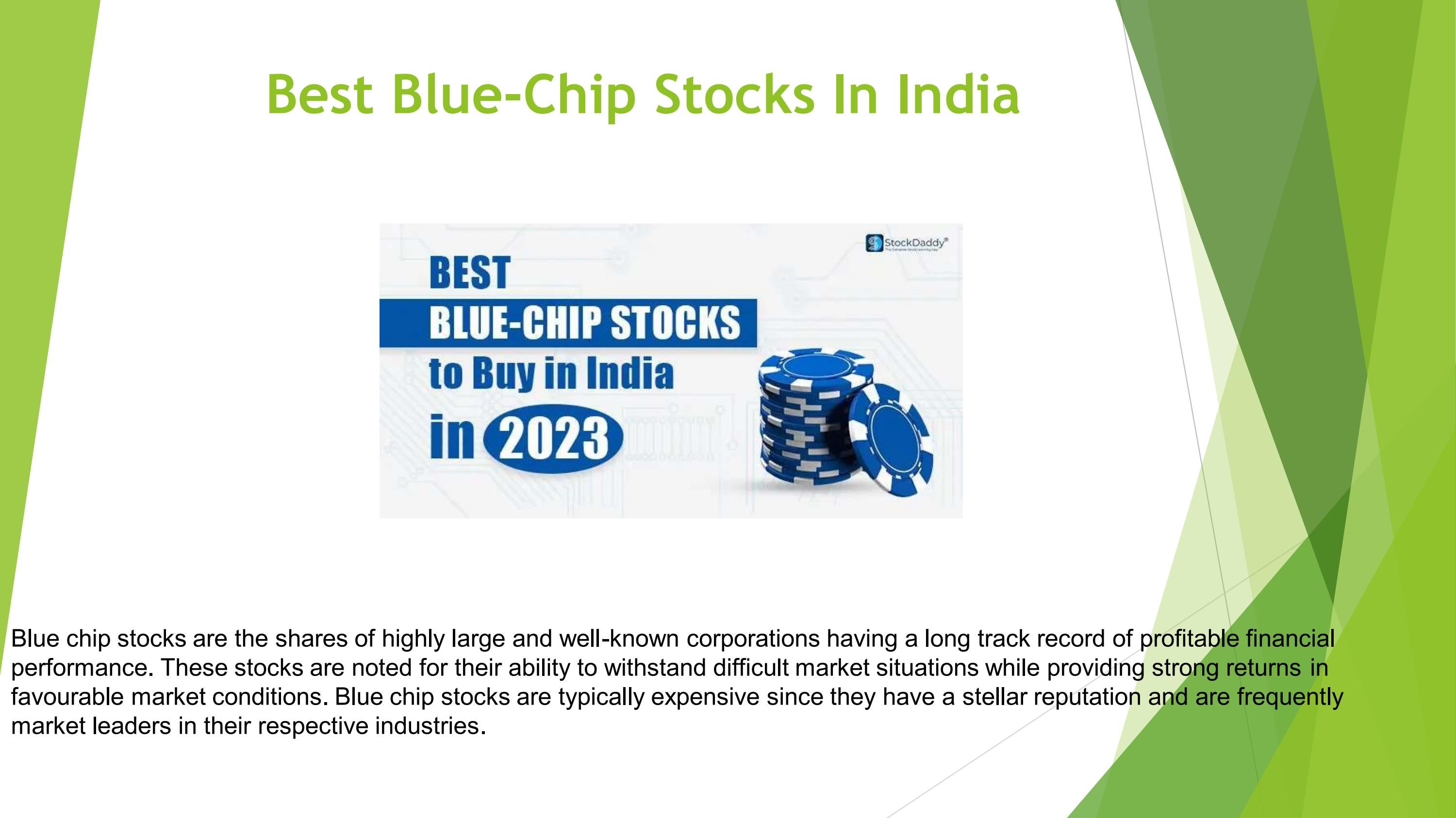 Best BlueChip Stocks In India To Buy In 2023 by Anubhav rai Issuu