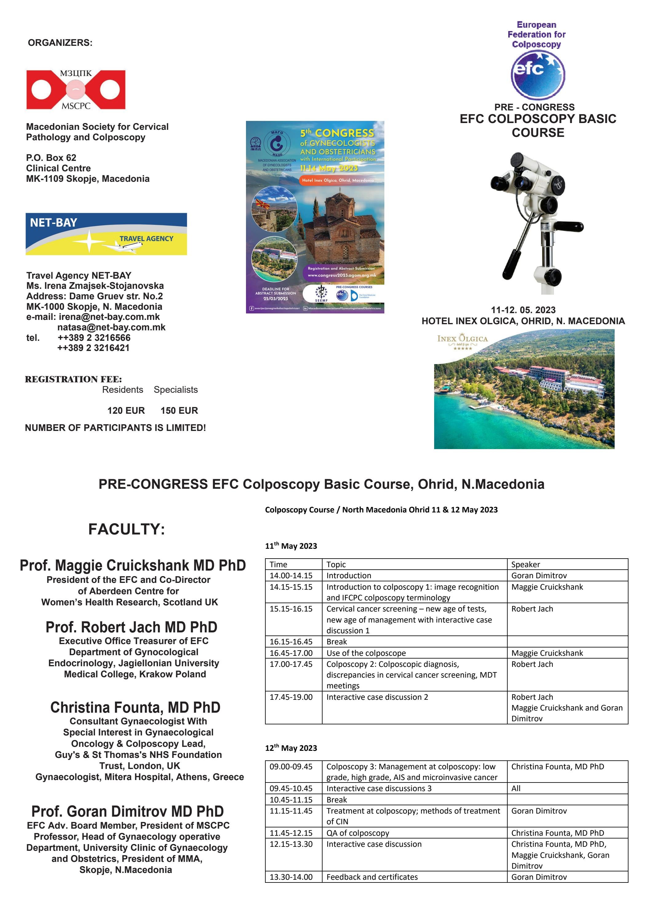 PRECONGRESS EFC Colposcopy Basic Course by mkd_mago Issuu