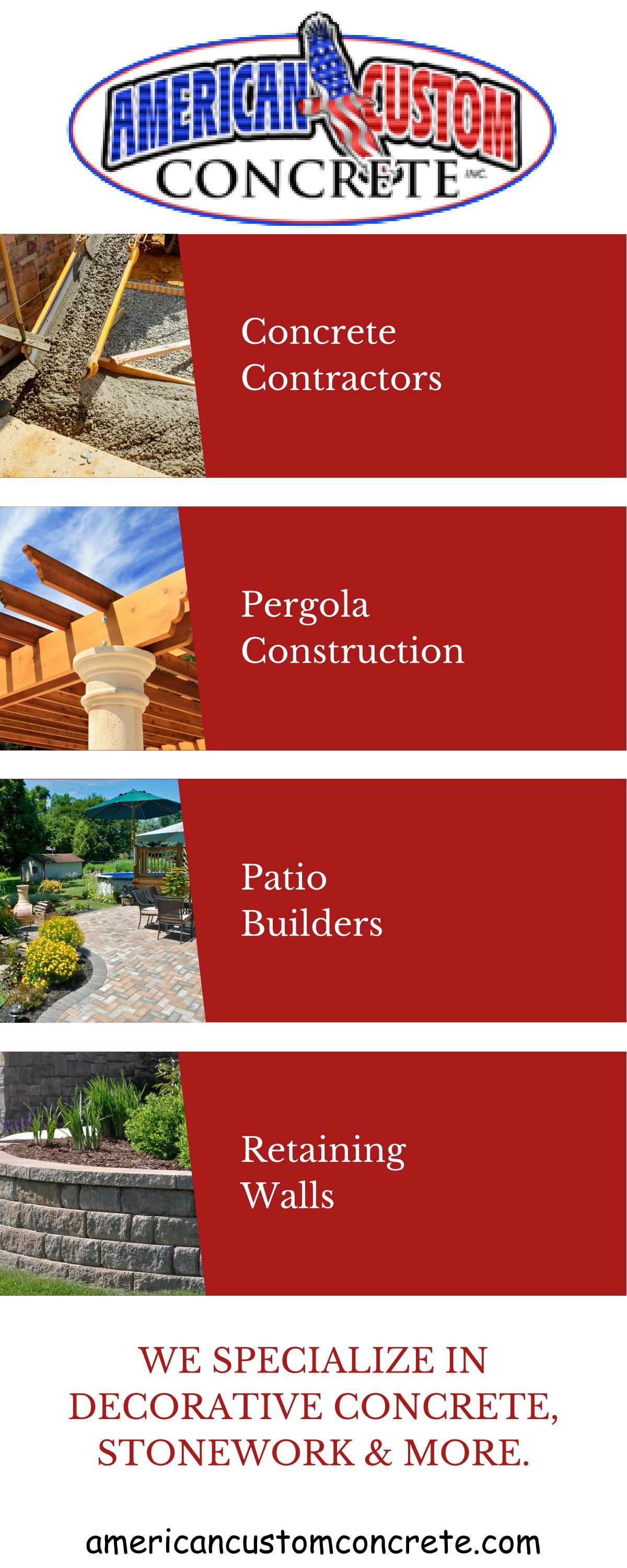 Residential patio builders in King VA by AmericancustomConcrete