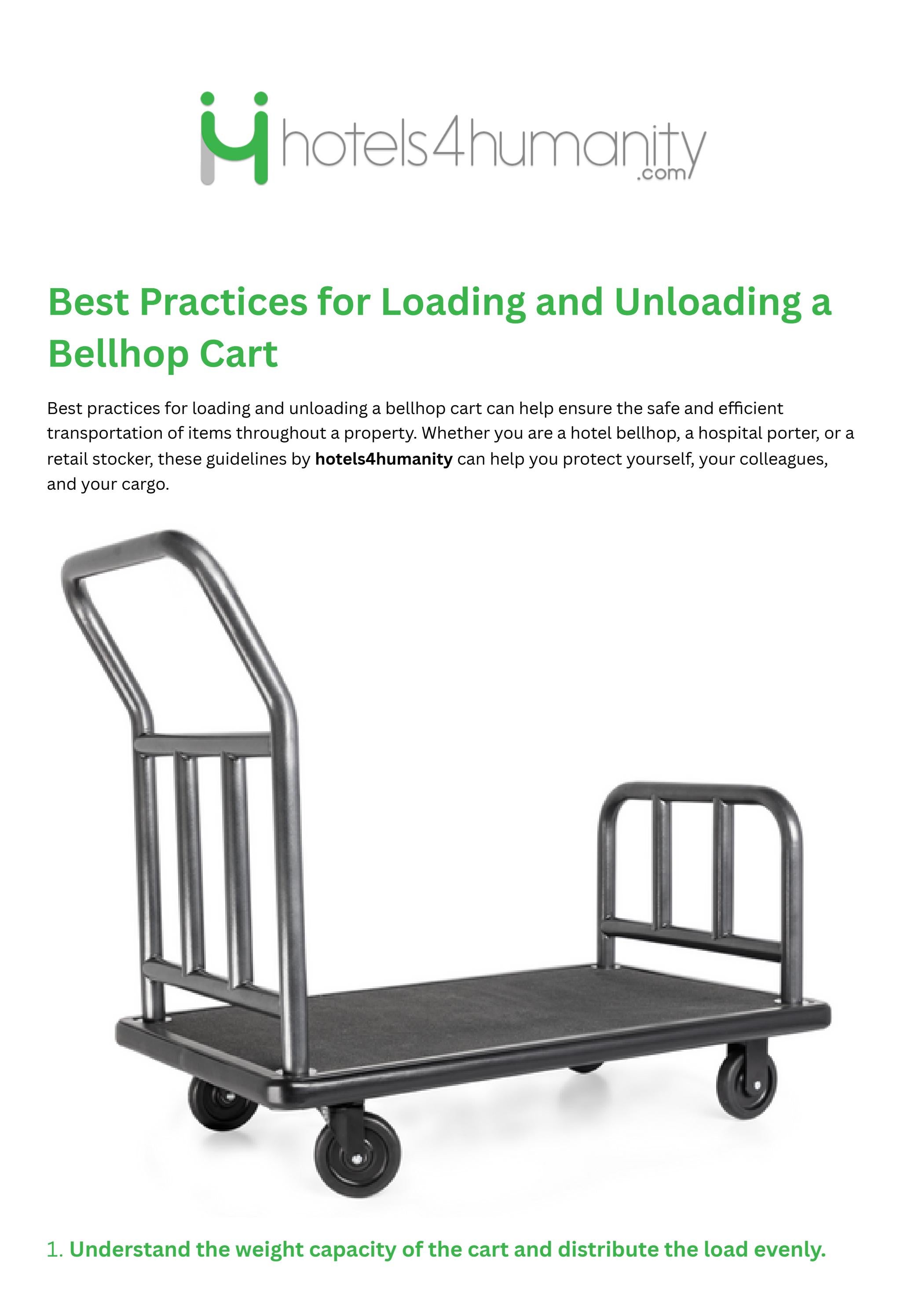 Best Practices for Loading and Unloading a Bellhop Cart by