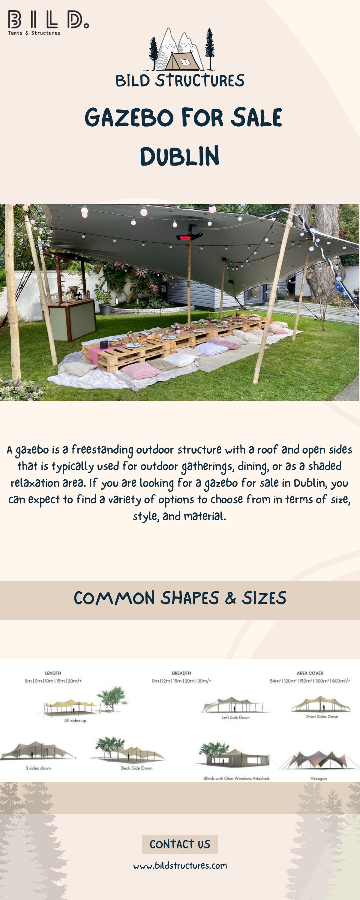 Gazebo for sale Dublin Bild Structures by BILD Tents & Structures Issuu