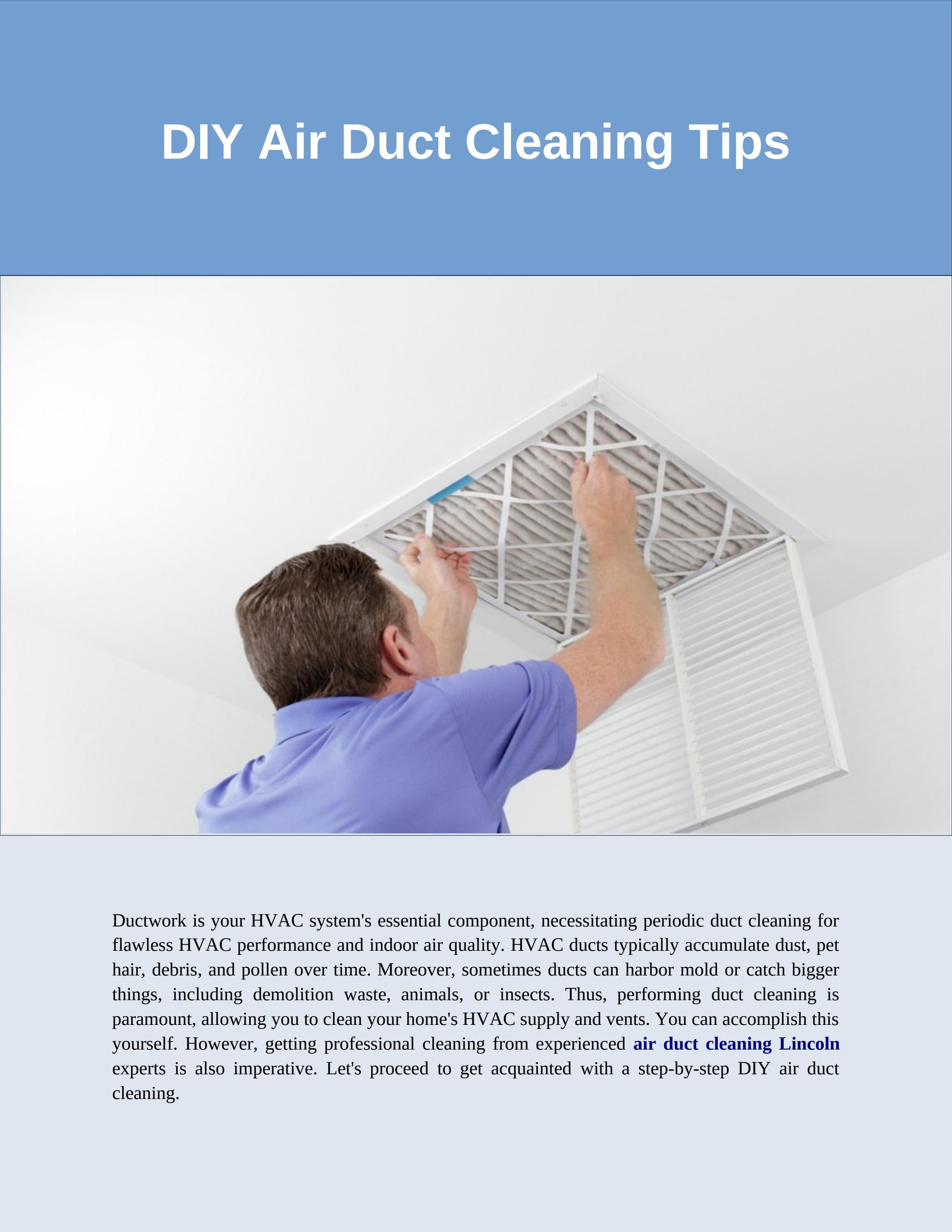 DIY Air Duct Cleaning Tips by KleenAir Issuu