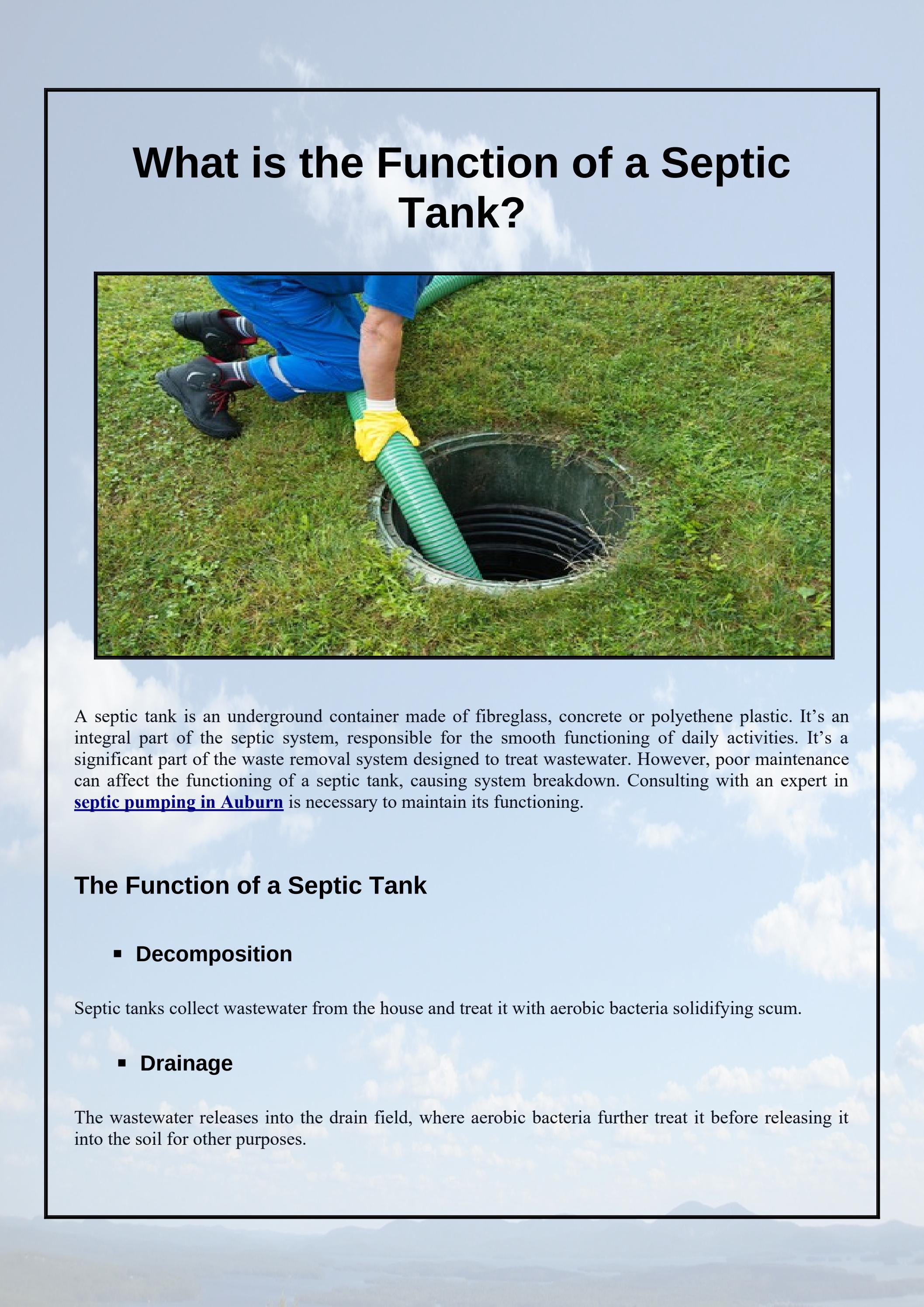 How Do Septic Tanks Work by Advanced Septic Service LLC Issuu