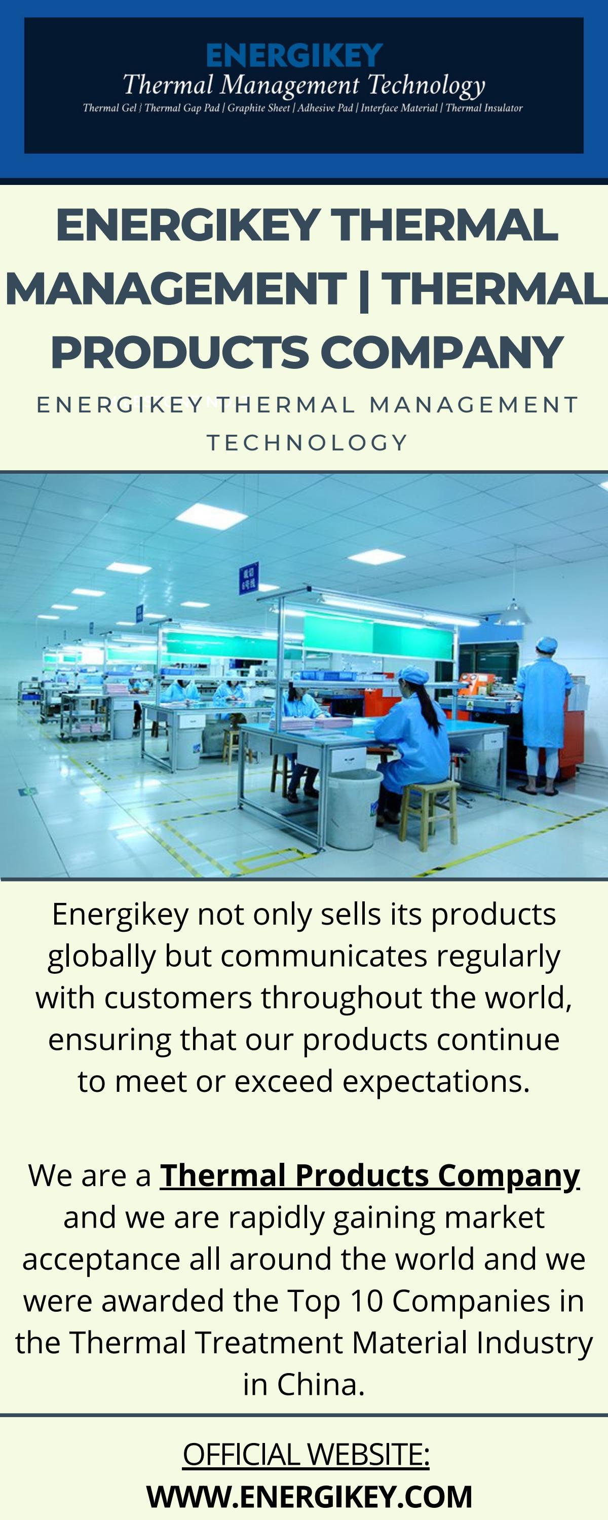 Energikey Thermal Management Thermal Products Company by Energikey