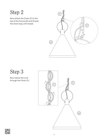 nathanjameshome 灯饰目录 · Nate 吊灯 Instruction Sheet 第 6 页