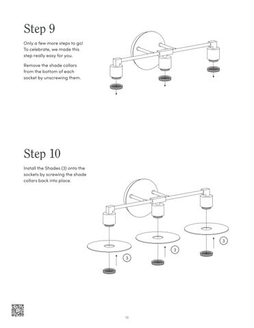 nathanjameshome 家具目录 · Pattinson 镜前灯 Instruction Sheet 第 10 页