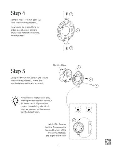 nathanjameshome 家具目录 · Pattinson 镜前灯 Instruction Sheet 第 7 页