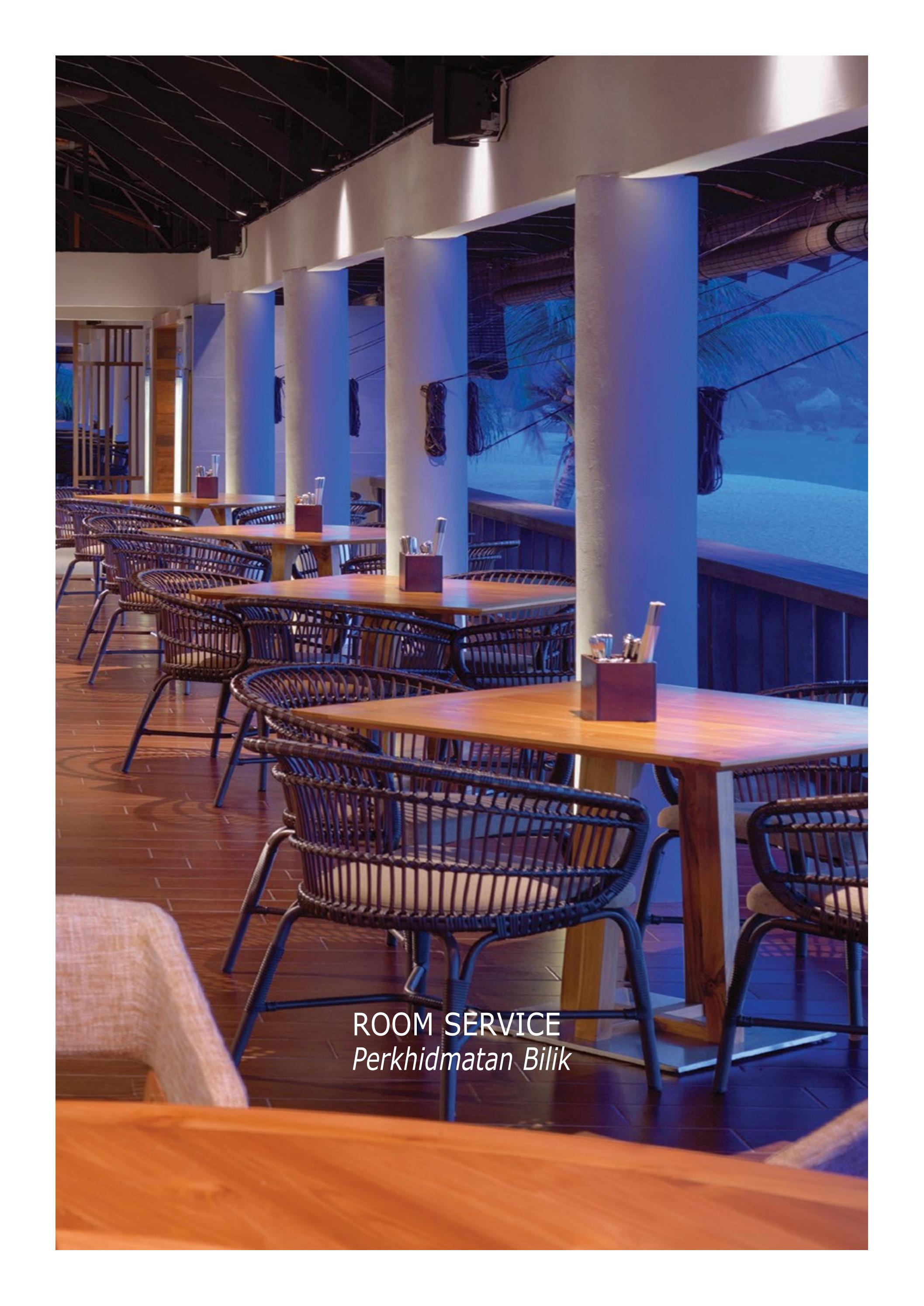 Hyatt Regency Kuantan Resort Room Service Menu by Hyatt Regency