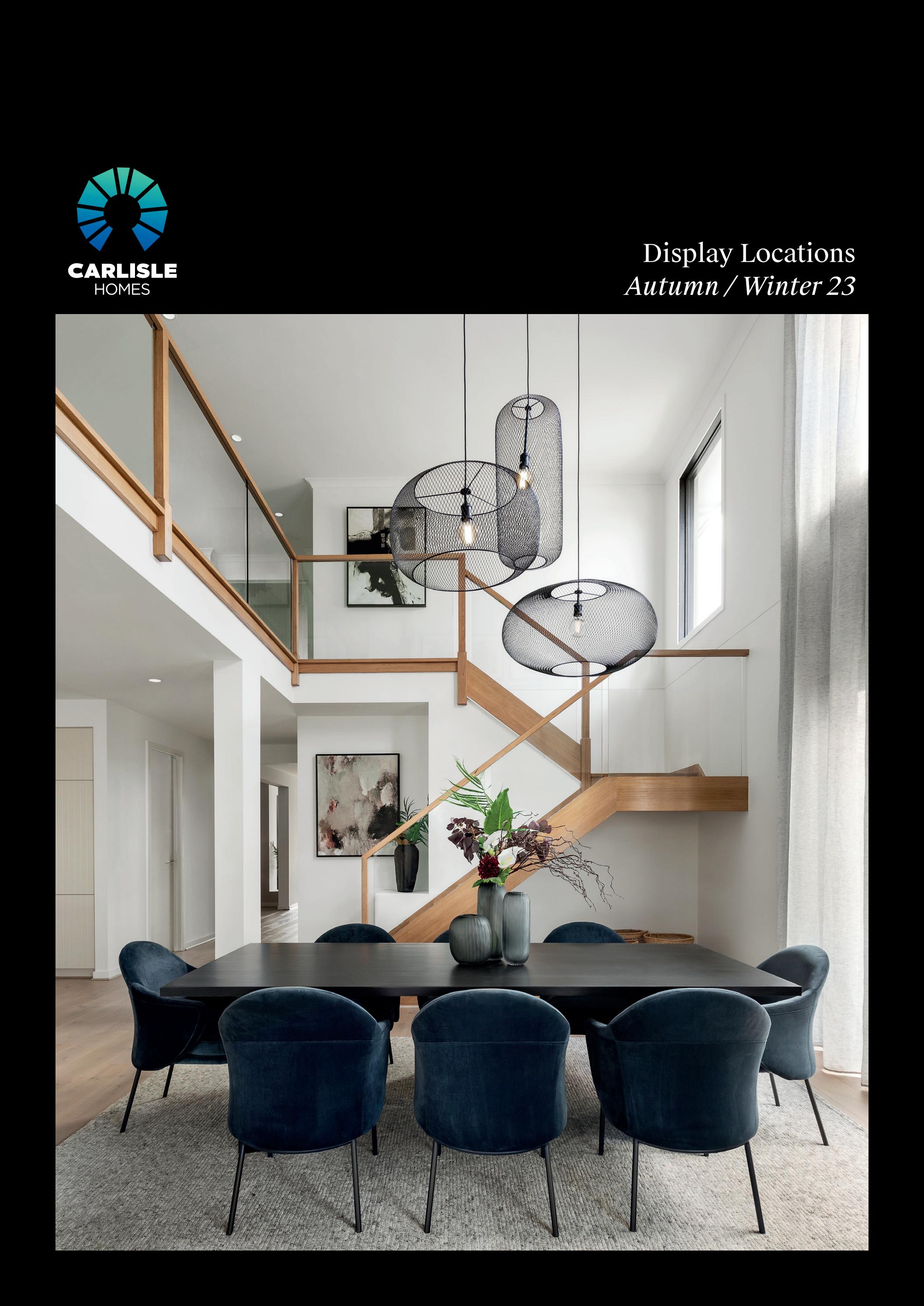 Display Locations Guide by Carlisle Homes Issuu