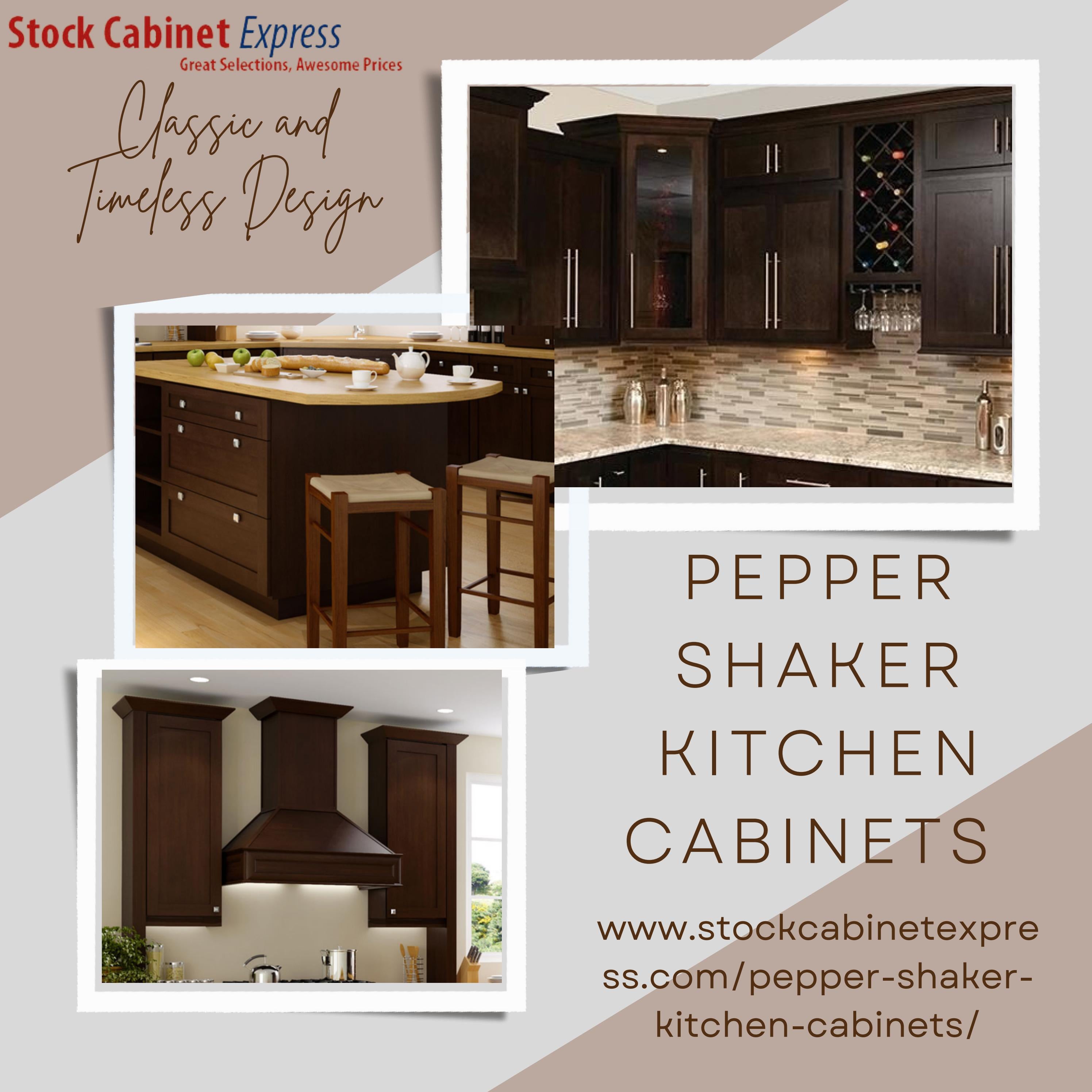 Pepper Shaker Kitchen Classic and Timeless Design Stock