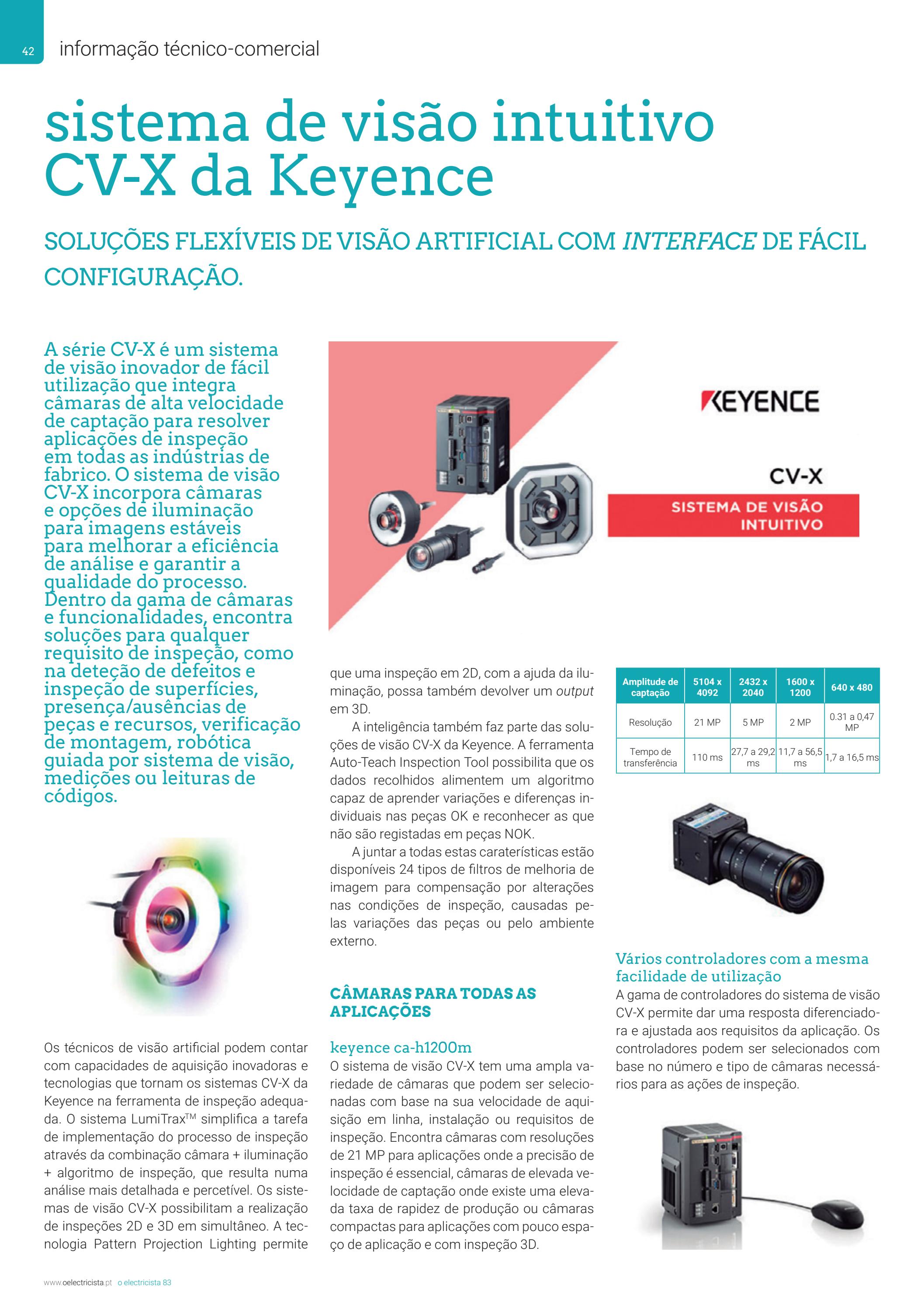 Keyence Cvx sistema de visão intuitivo CV-X da Keyence by cie - Issuu