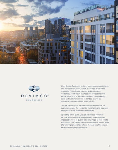 Groupe Devimco 英文 第 7 页