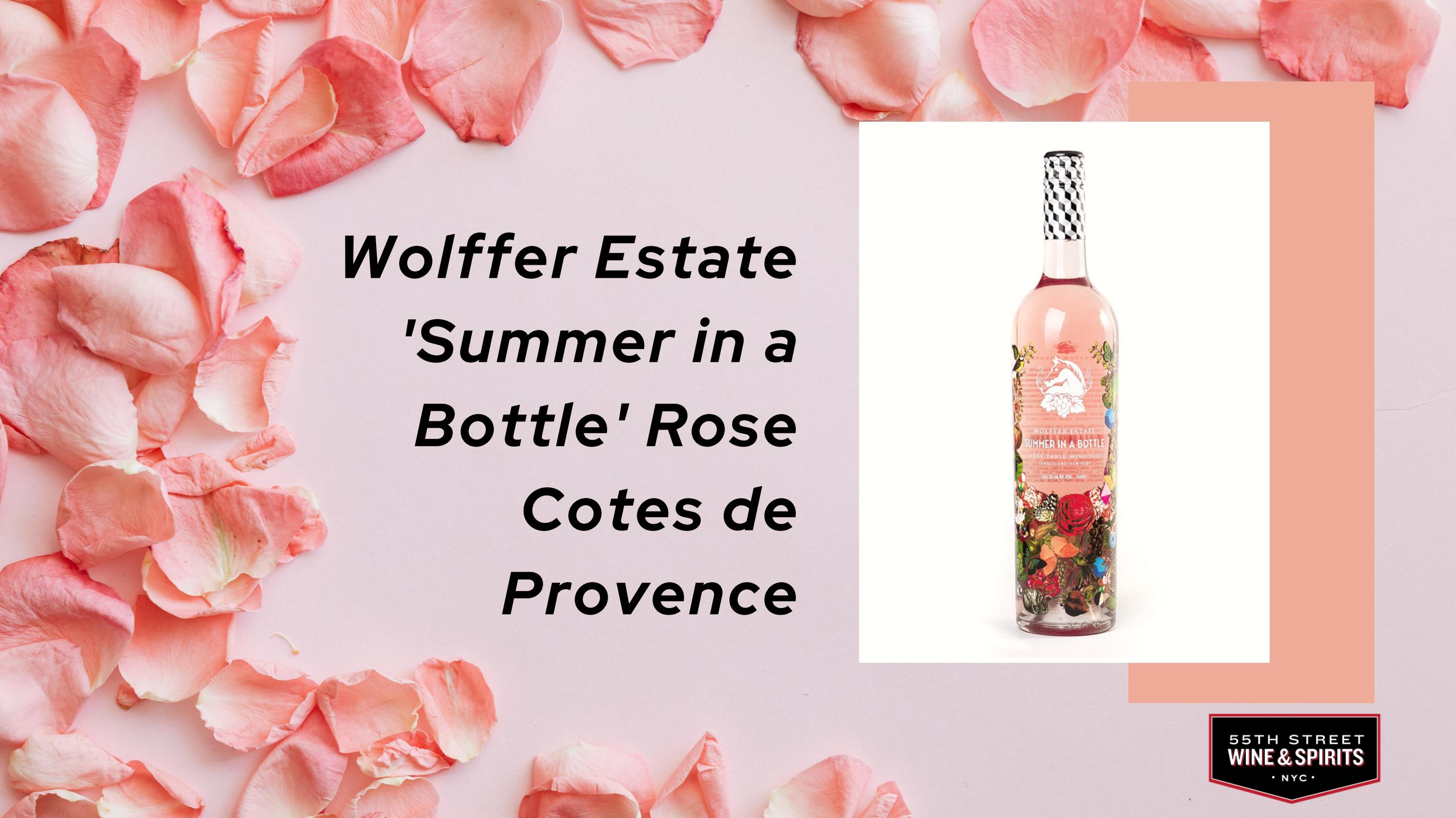 Wolffer Estate 'Summer in a Bottle' Rose Cotes de Provence by