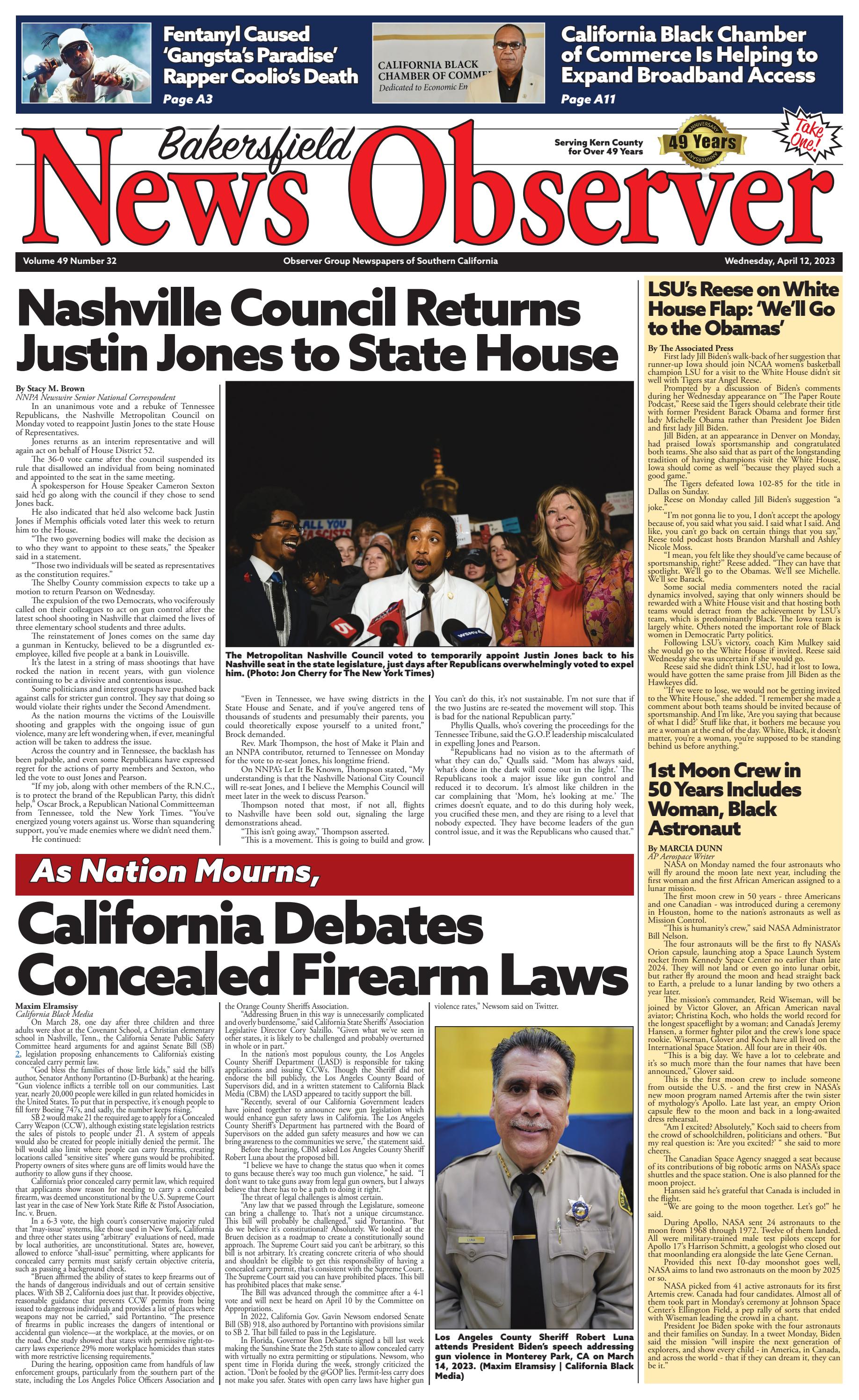 Bakersfield News Observer 4.12.23 by Observer Group Newspapers of