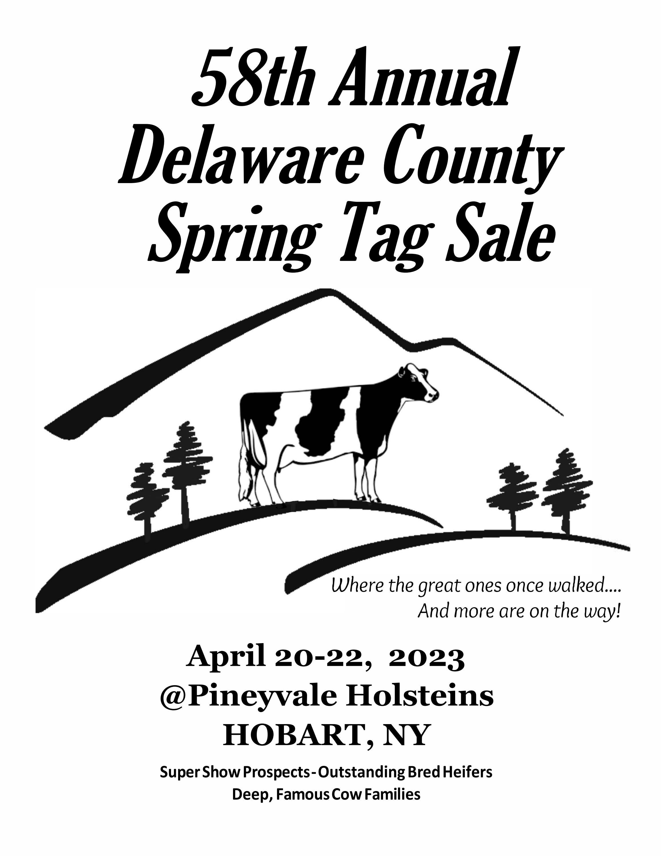 58th Annual Delaware County Spring Tag Sale by Dairy Agenda Today Issuu