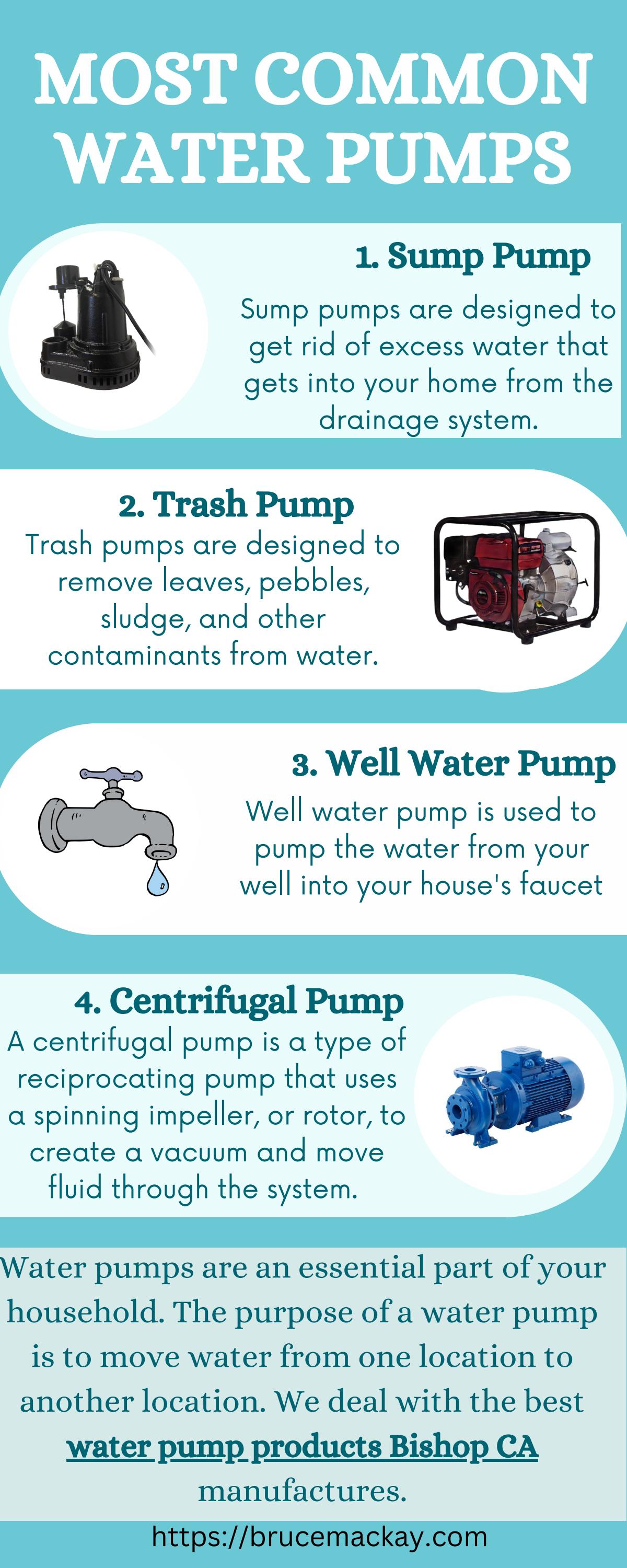 Most Common Water Pumps by Bruce MacKay Pump & Well Service, Inc. Issuu