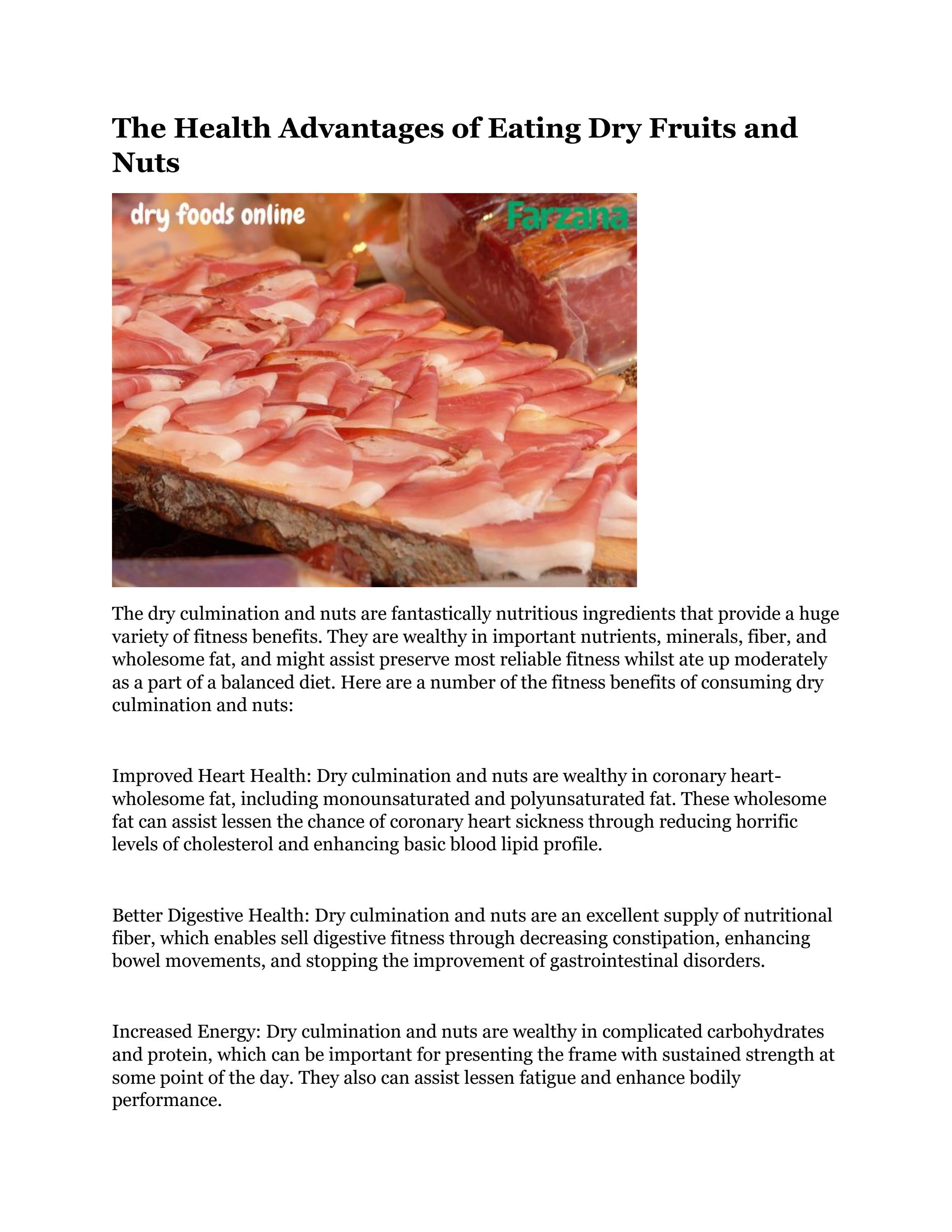 The Health Advantages of Eating Dry Fruits and Nuts by Farzana Dubai