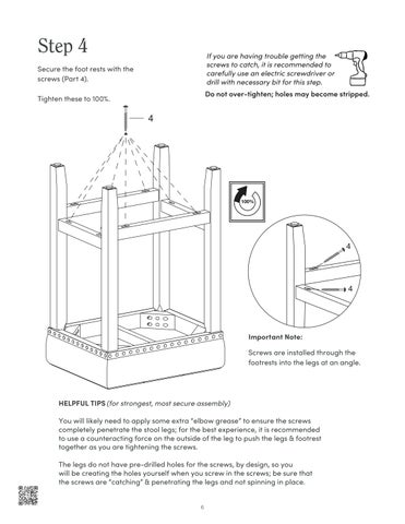 nathanjameshome 家具目录 · Hylie Bar 凳 Instruction Sheet 第 6 页
