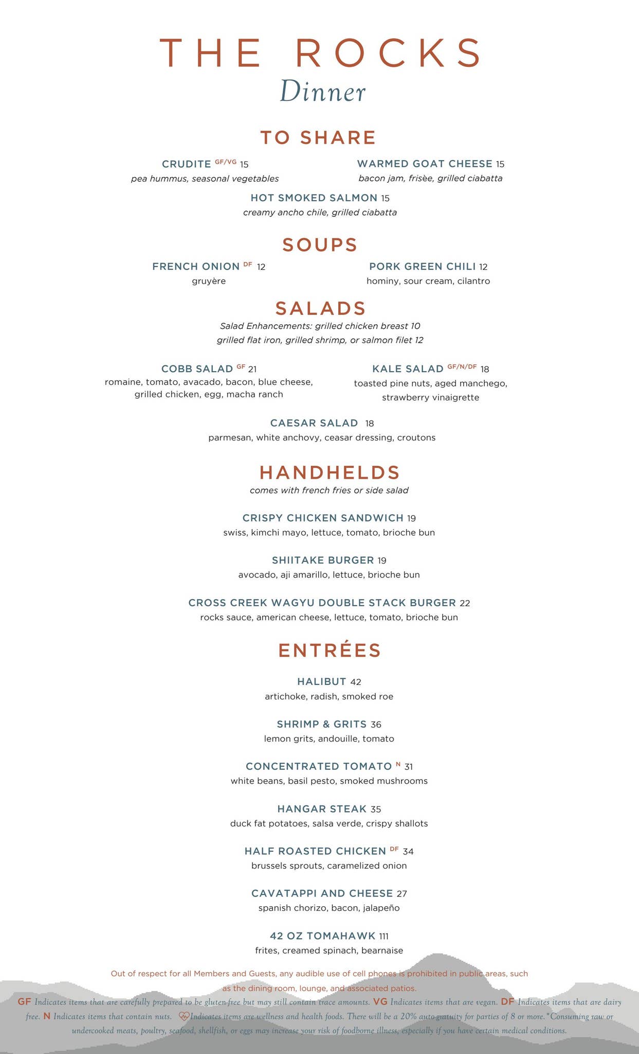Rocks Dinner Menu April 13, 2023 by gardenofthegodsresortandclub - Issuu