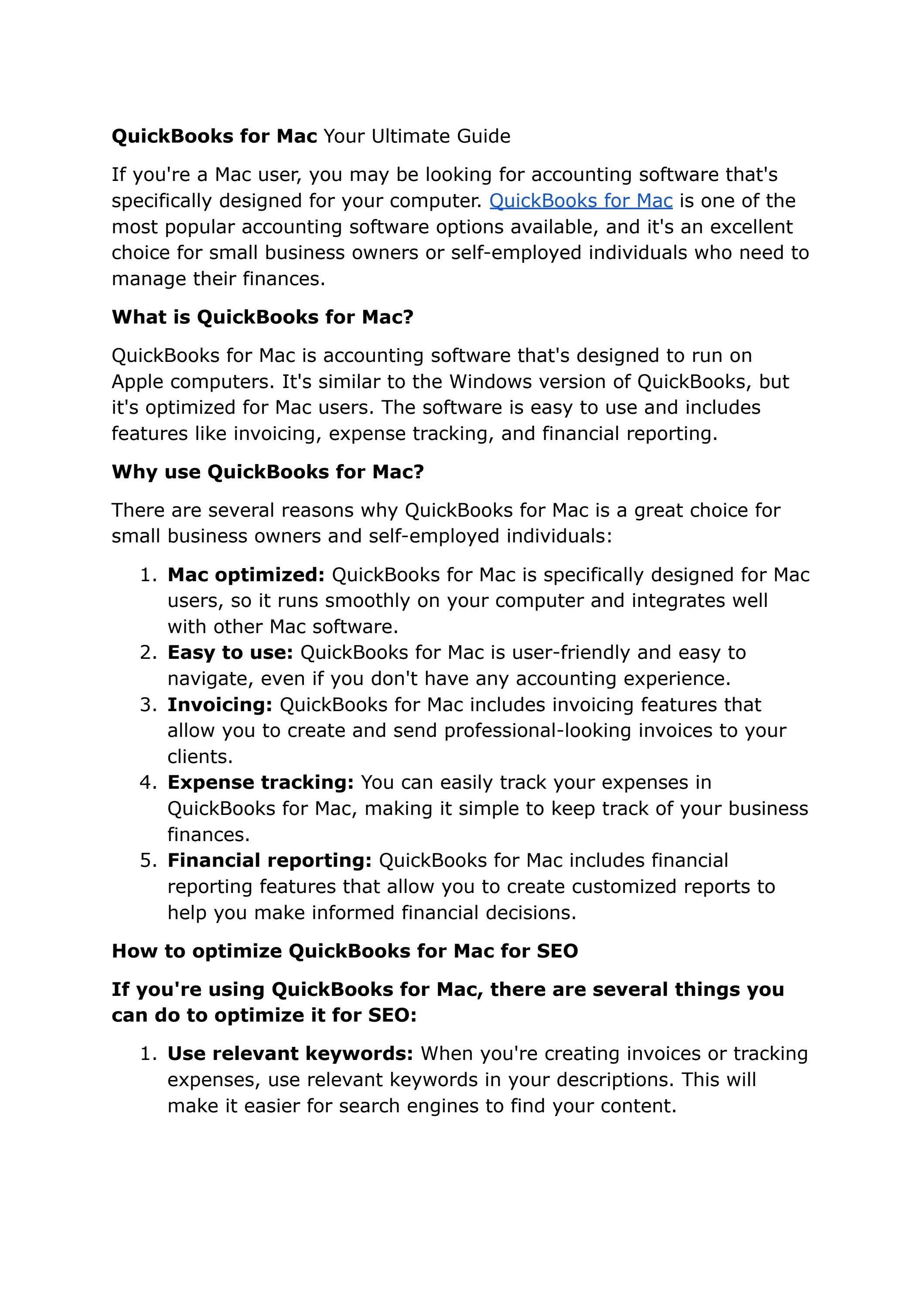 QuickBooks for Mac Your Ultimate Guide by quickbooks2023 Issuu