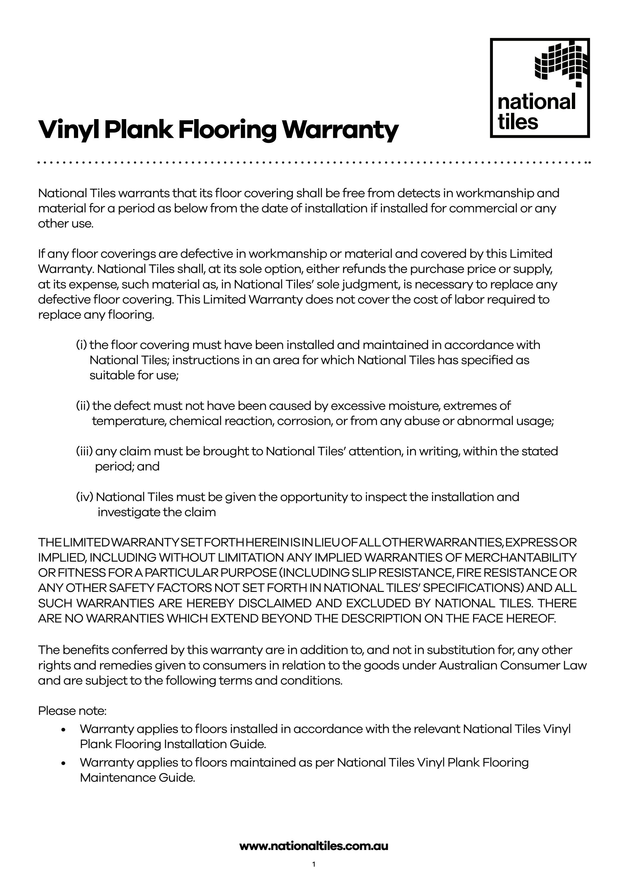 Coreluxe Flooring Warranty - 9l7xcbs