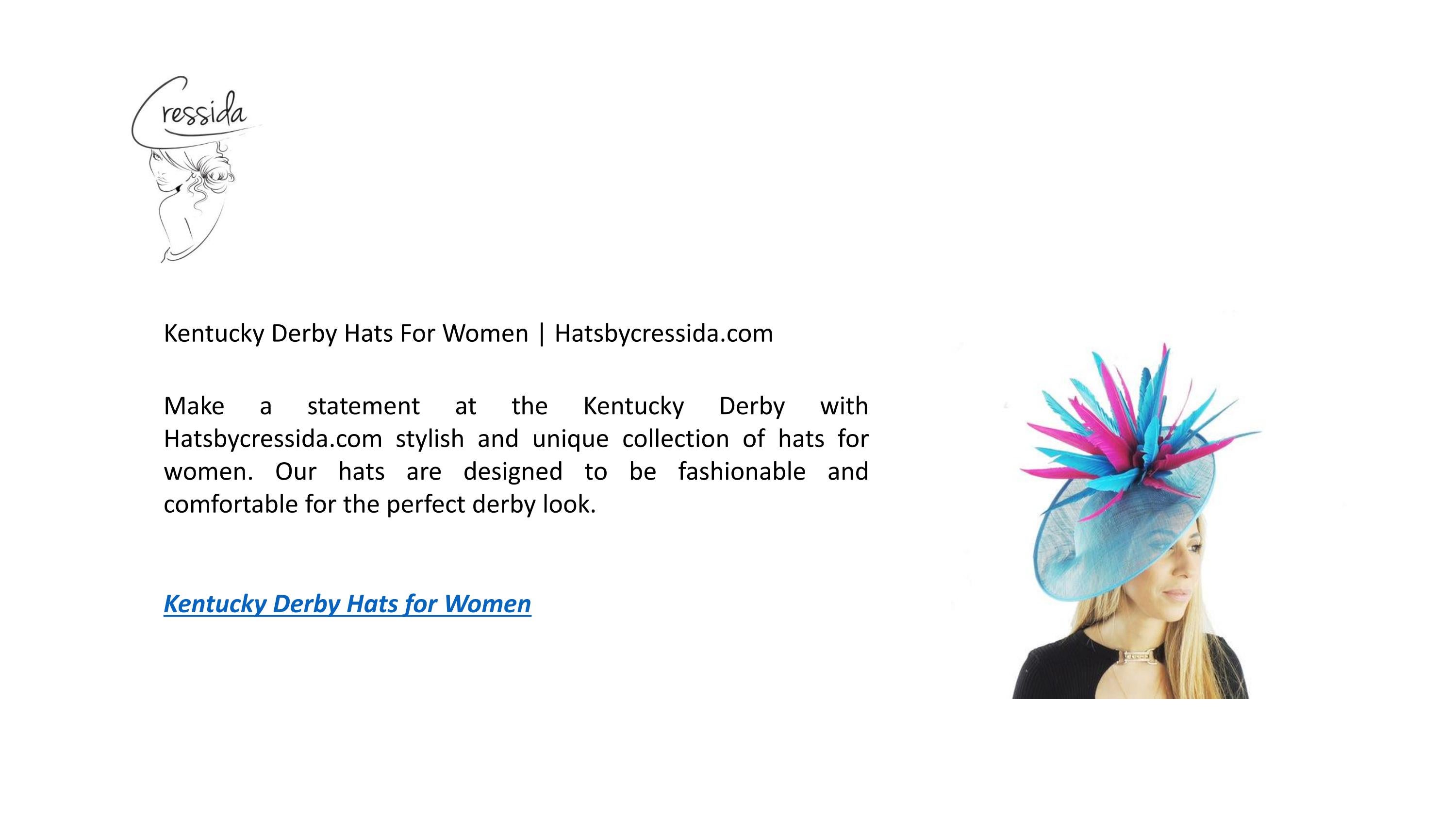 Kentucky derby hats for women hatsbycressida by hatsbycressida