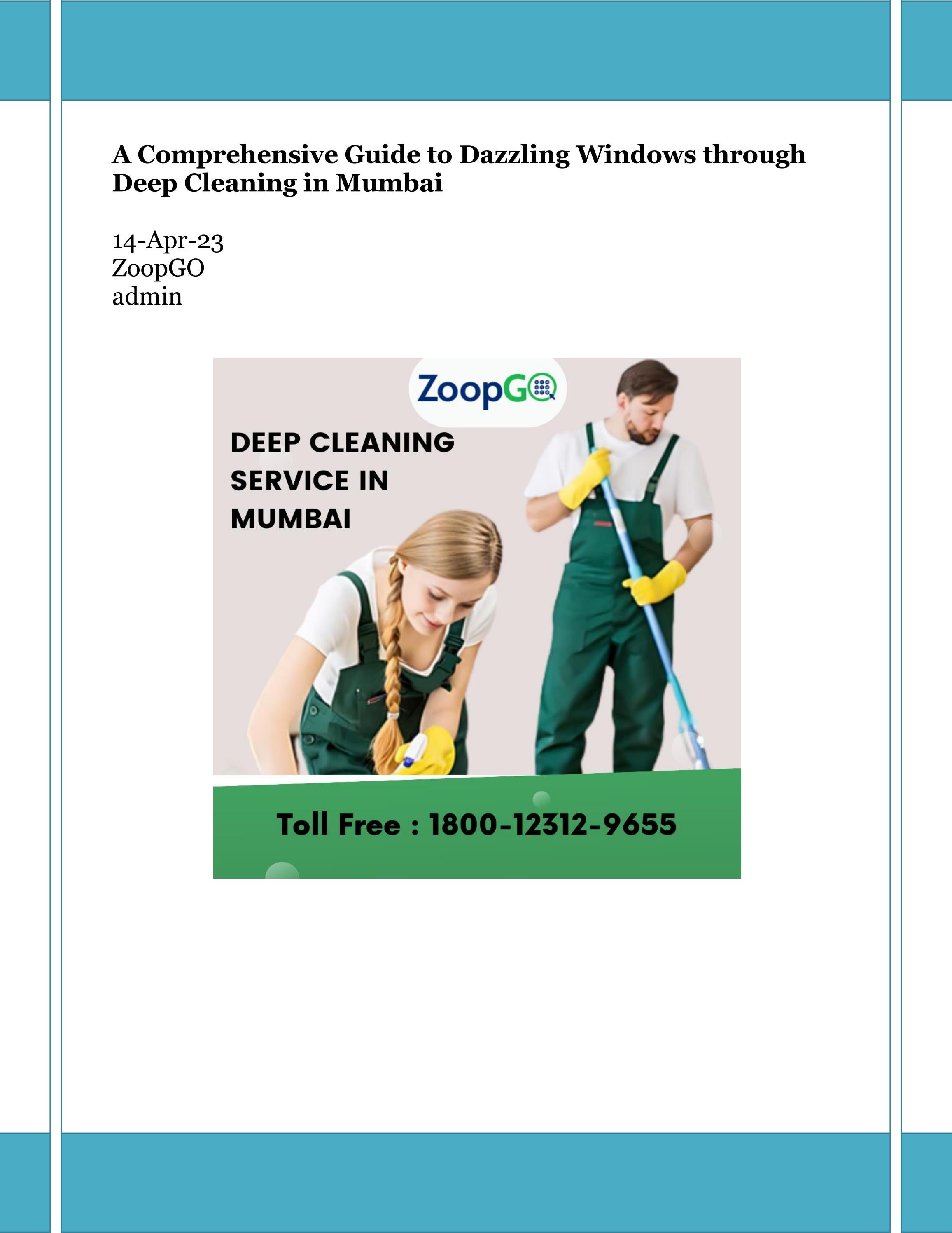 Deep Cleaning service in Mumbai by logophile9 Issuu