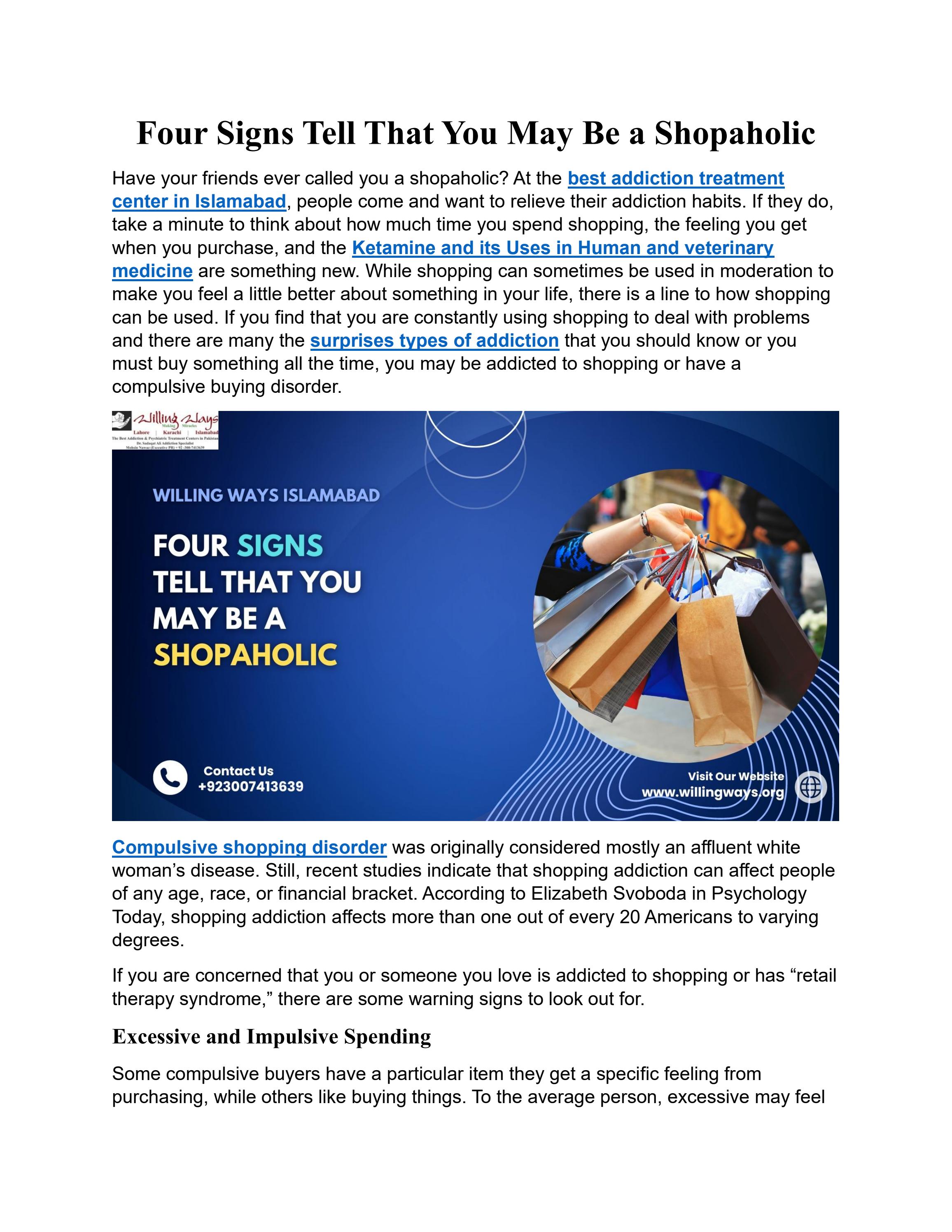 Four Signs Of Shopaholic Behavior By Sadaqat Clinic Issuu four-signs-of-shopaholic-behavior-by-sadaqat-clinic-issuu