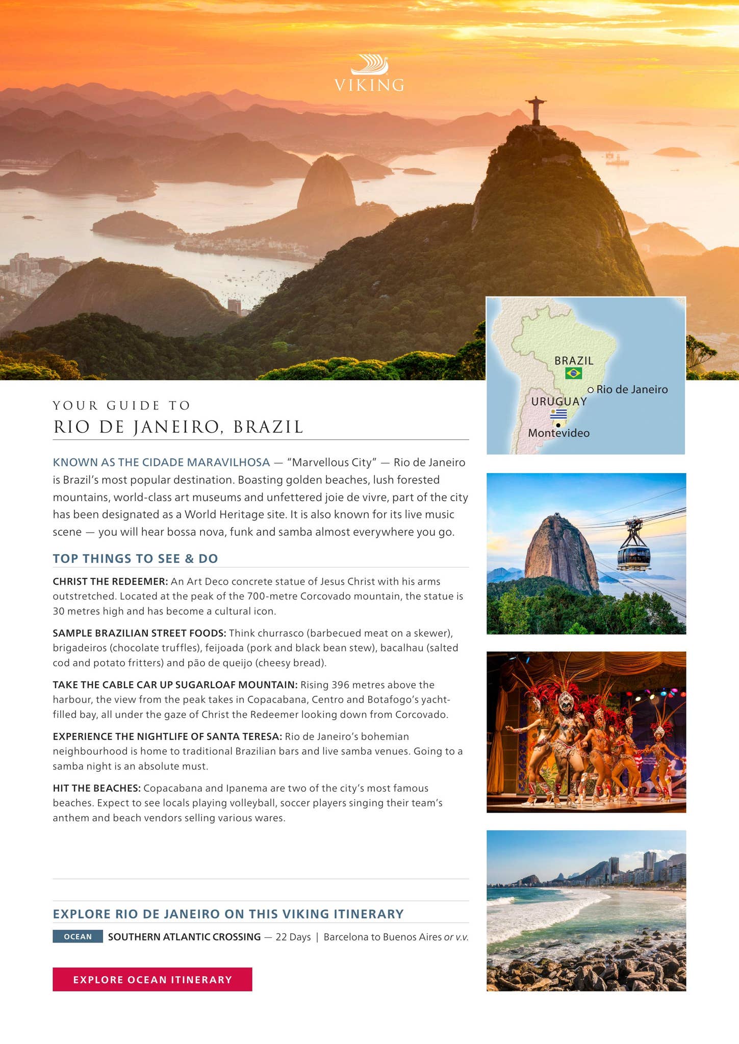 TOURIST AND TRAVELER S GUIDE TO RIO DE JANEIRO BRAZIL visual data 4